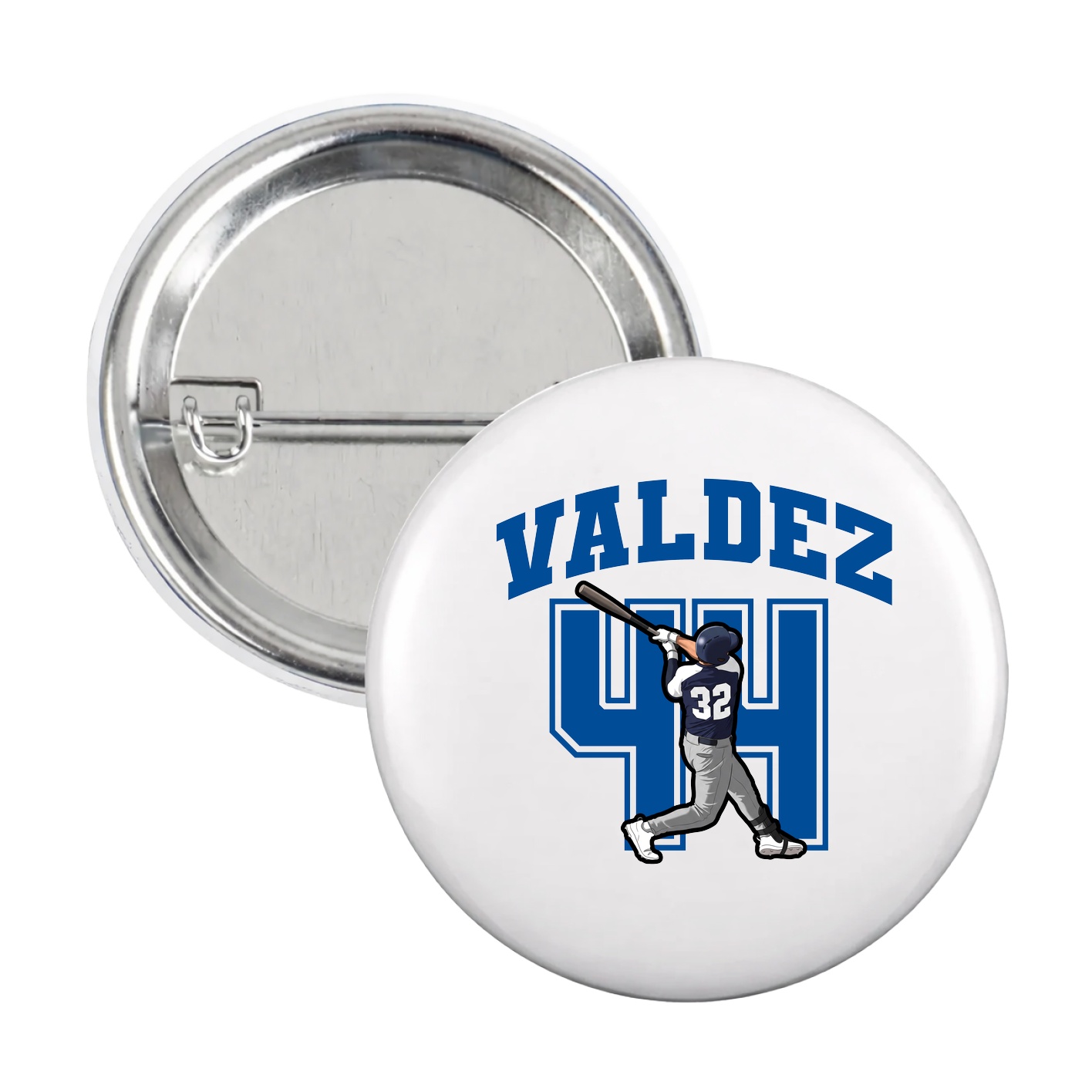 Game Day Button — Number in White