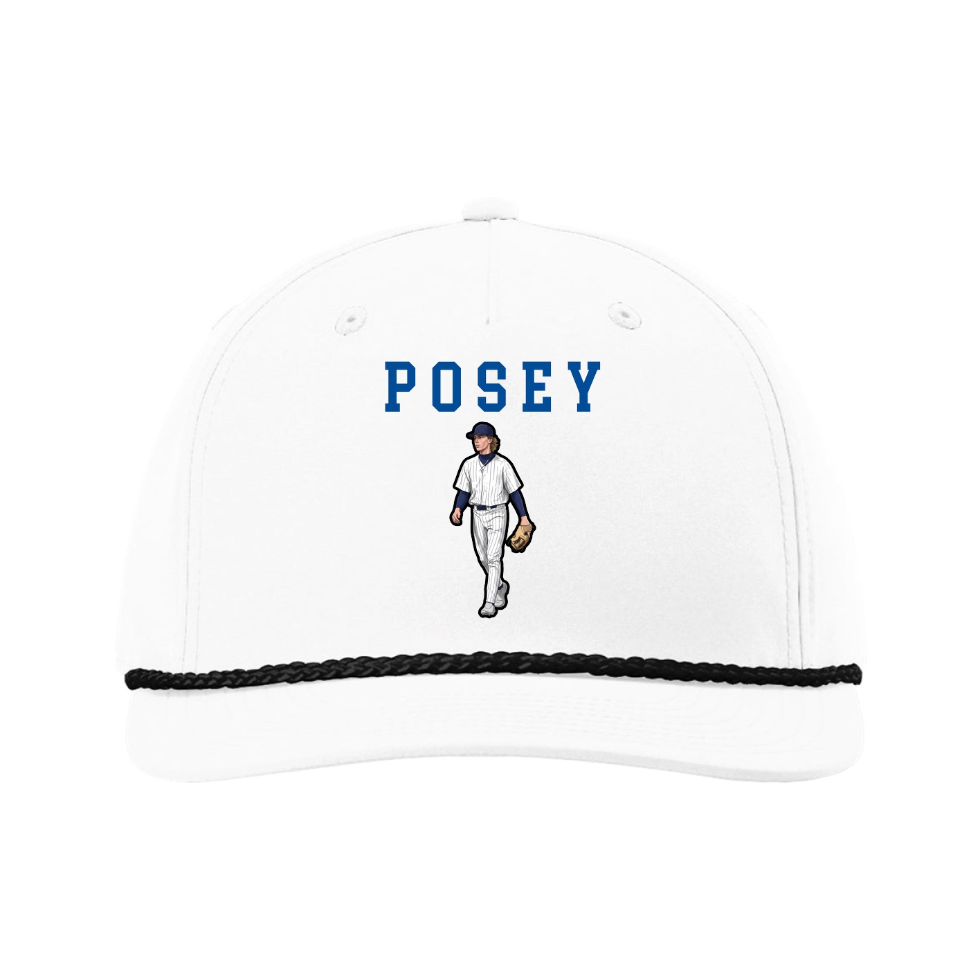 Five-Panel Classic Rope Cap — Shirsey in White