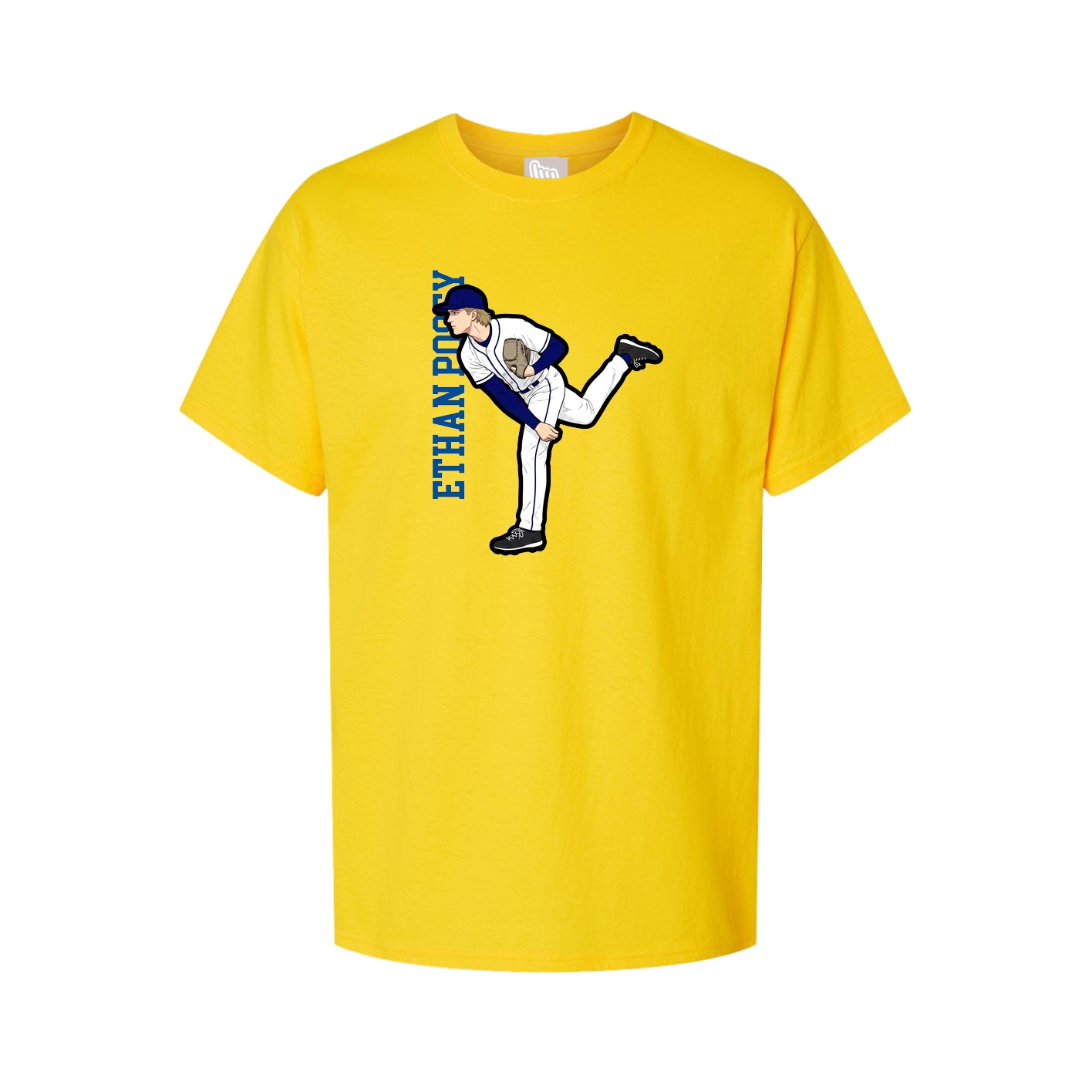 Tee — Name Vertical in Gold