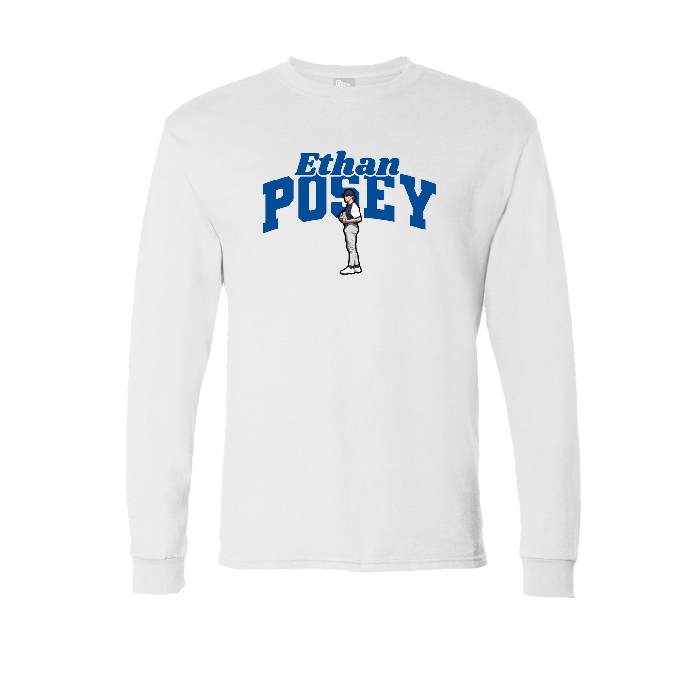 Long Sleeve Tee — Signature Arch in White