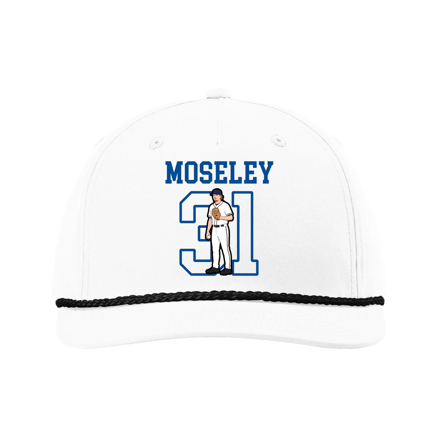 Five-Panel Classic Rope Cap — Shirsey in White