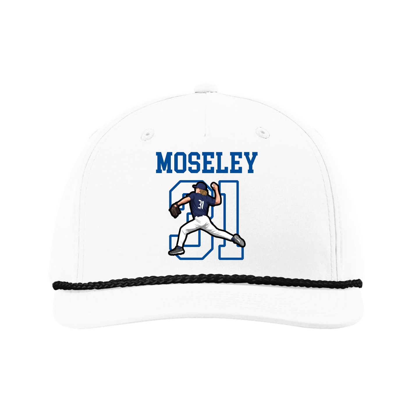 Five-Panel Classic Rope Cap — Shirsey in White