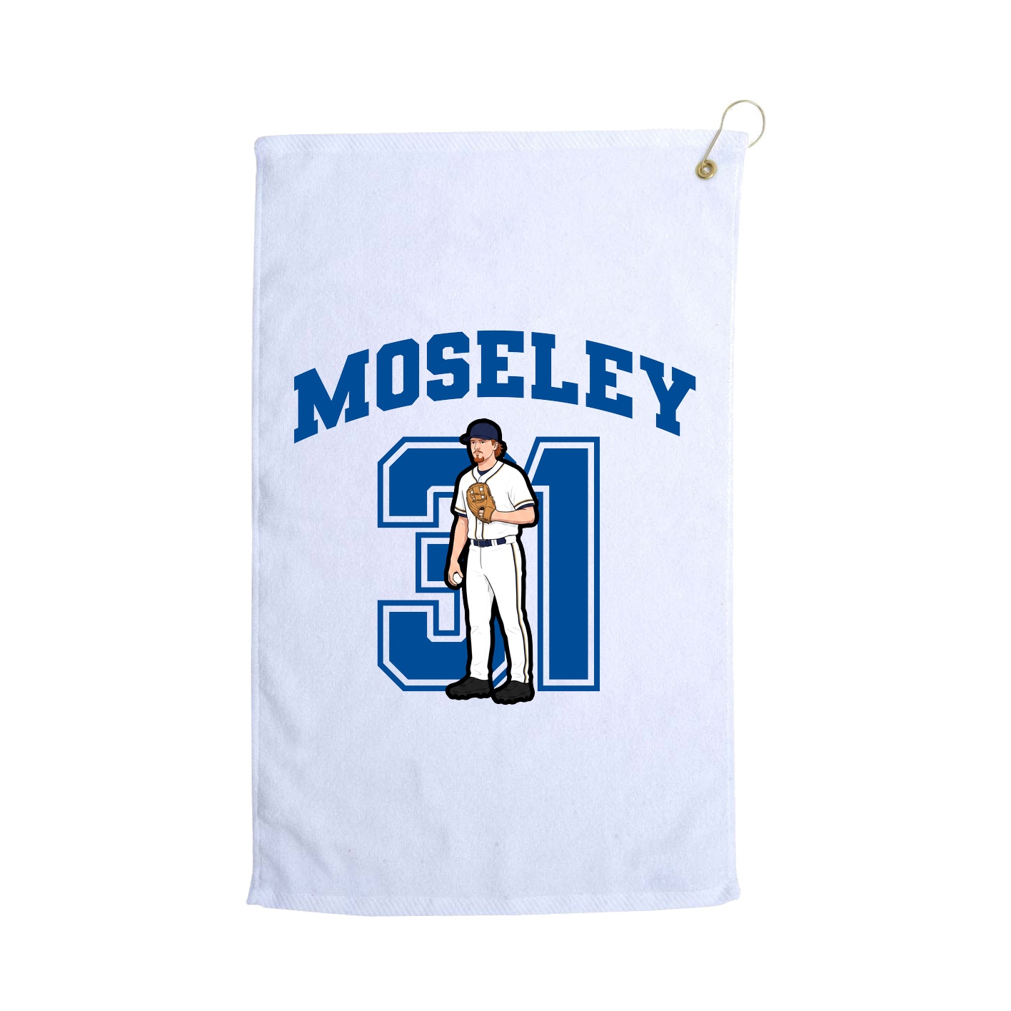 Golf Towel — Number in White