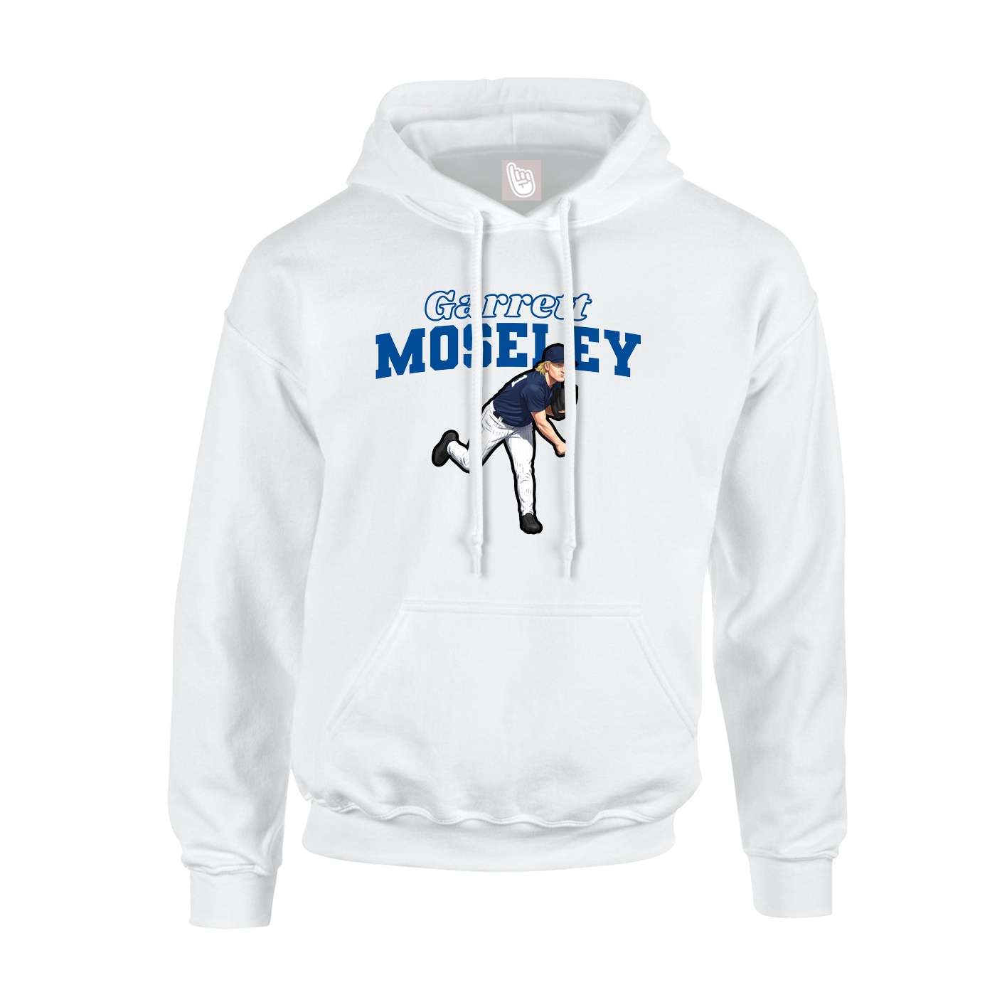 Hoodie — Name Arch in White