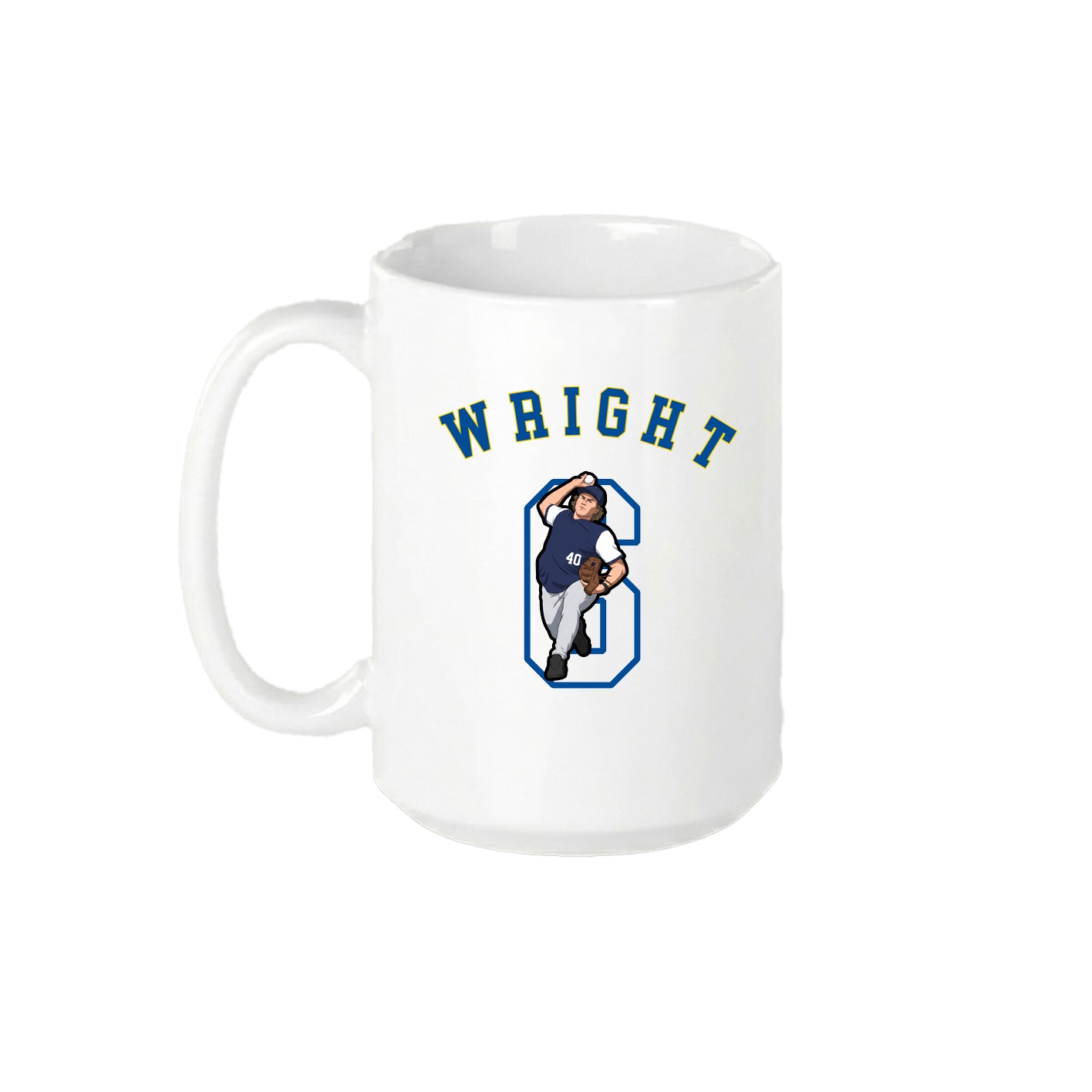15oz Coffee Mug — Shirsey Arch in White