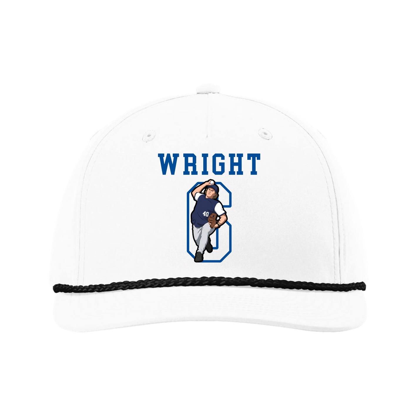 Five-Panel Classic Rope Cap — Shirsey in White