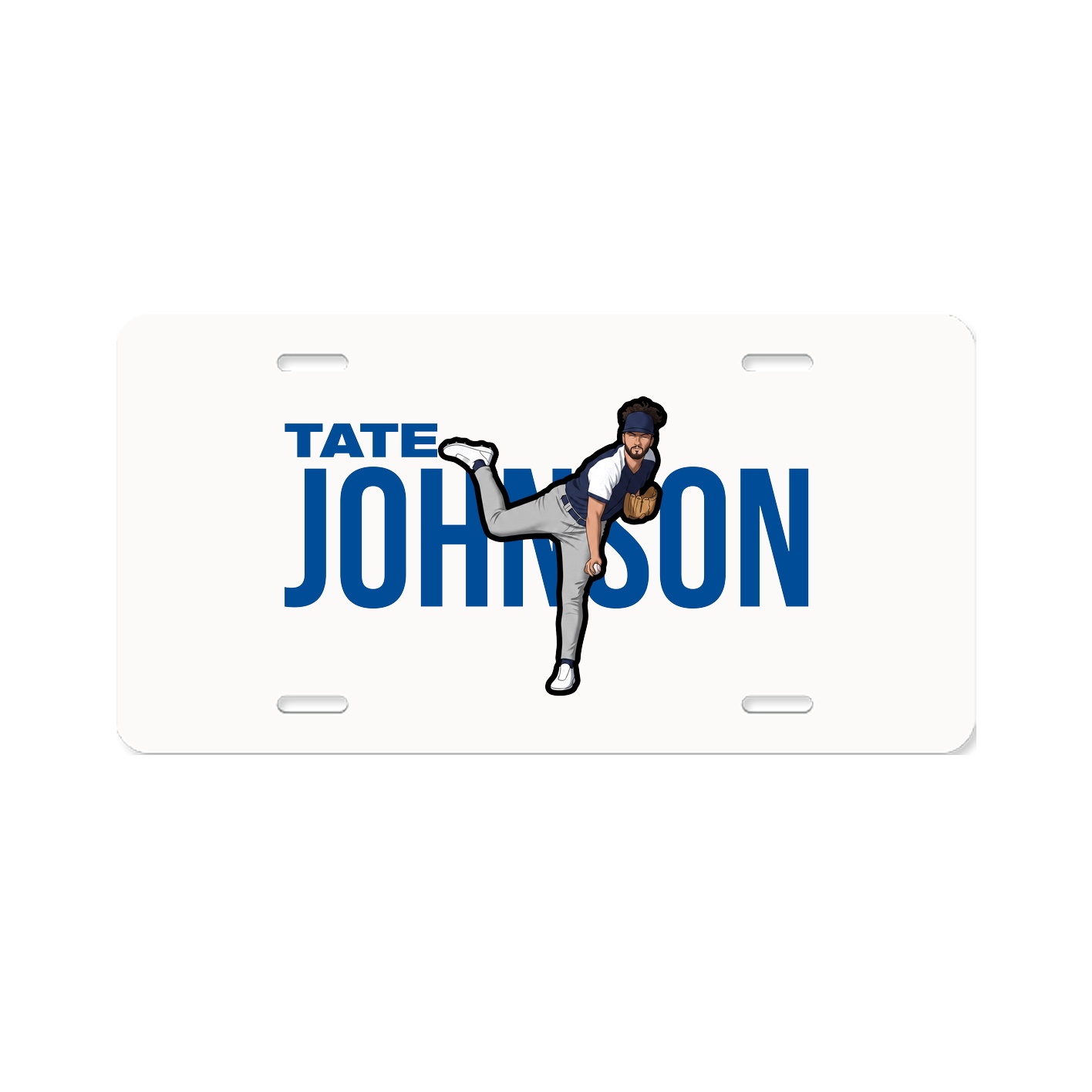 License Plate — Player Name in Classic