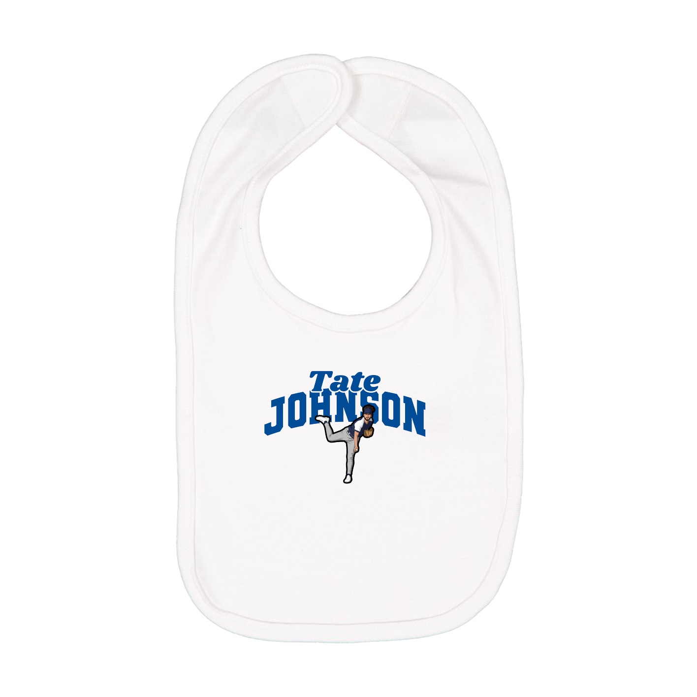 Infant Bib — Signature Arch in White