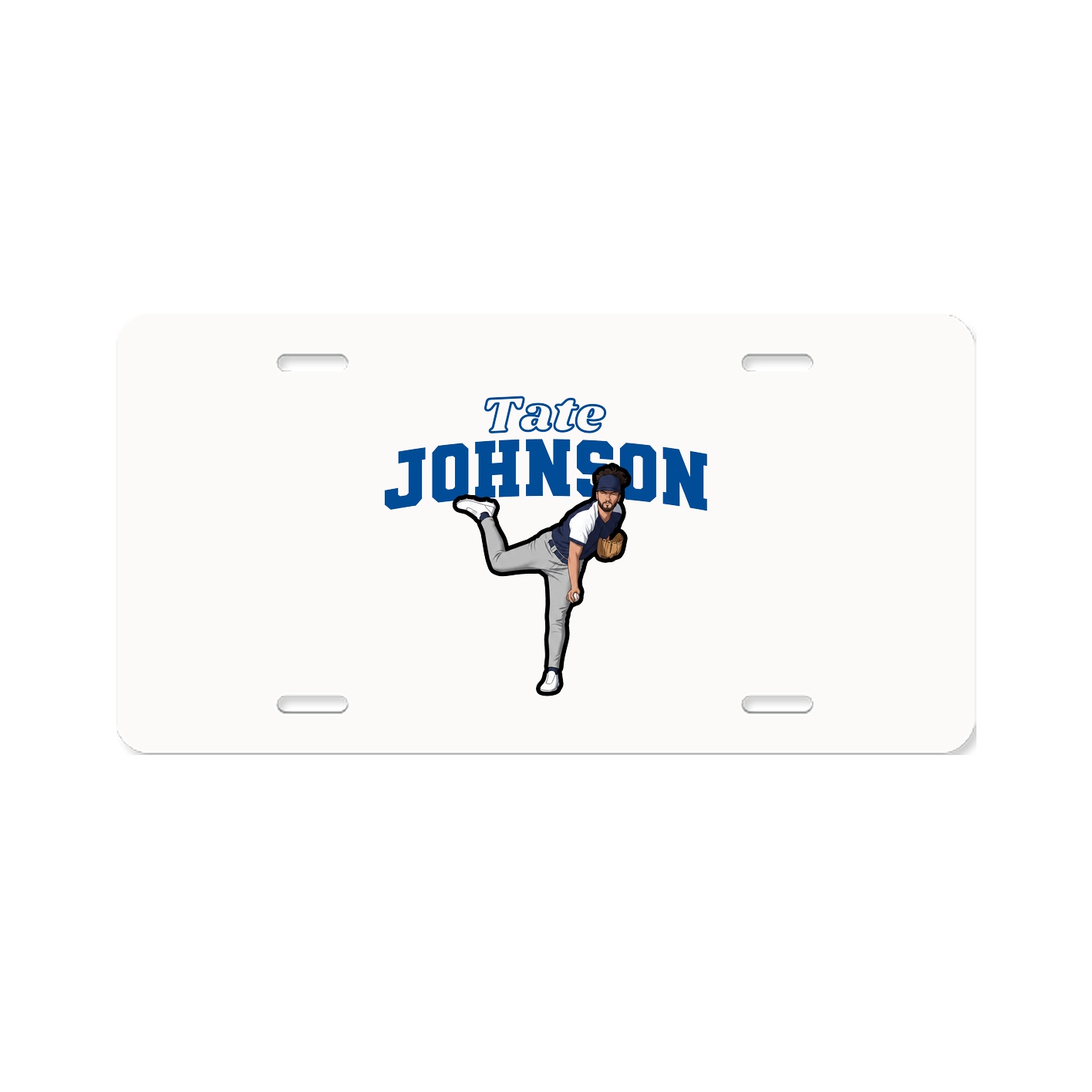 License Plate — Name Arch in Classic