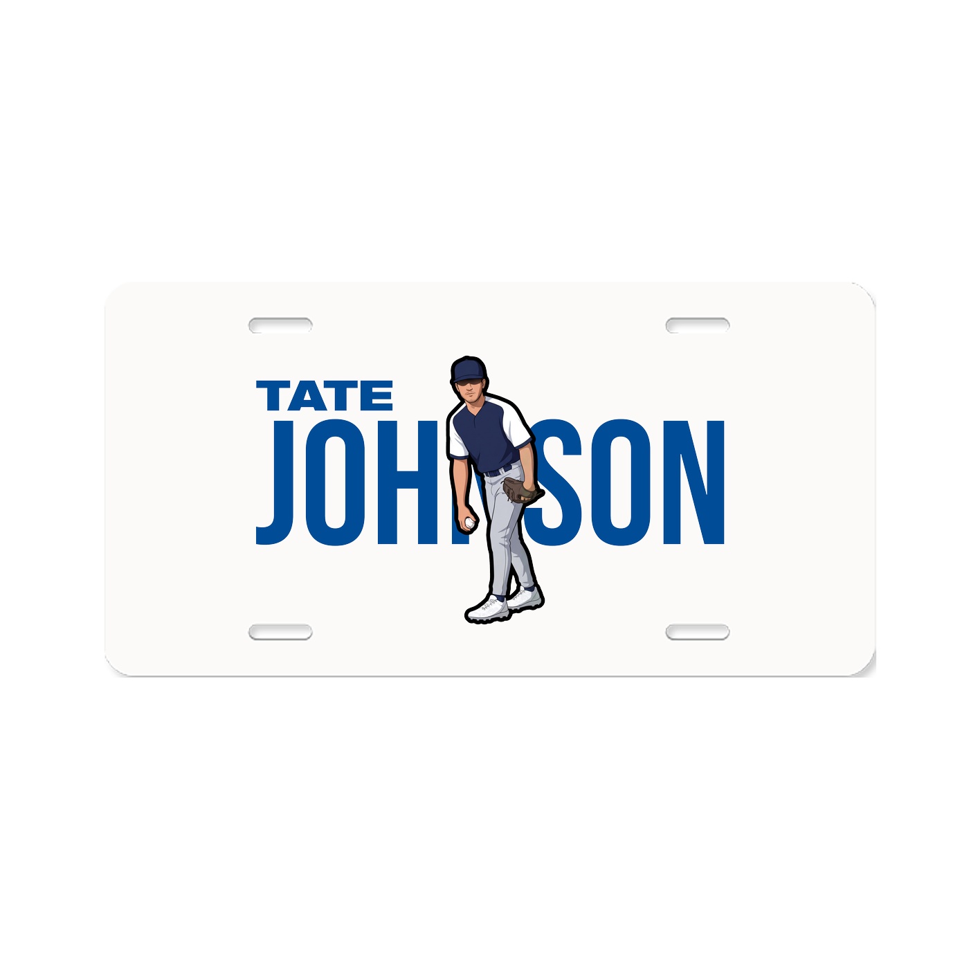 License Plate — Player Name in Classic