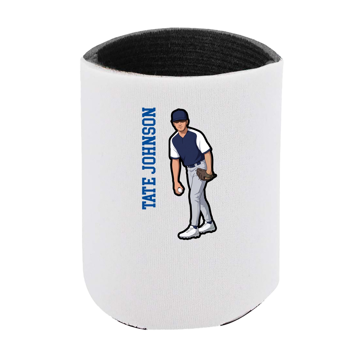 Can Holder — Name Vertical in White