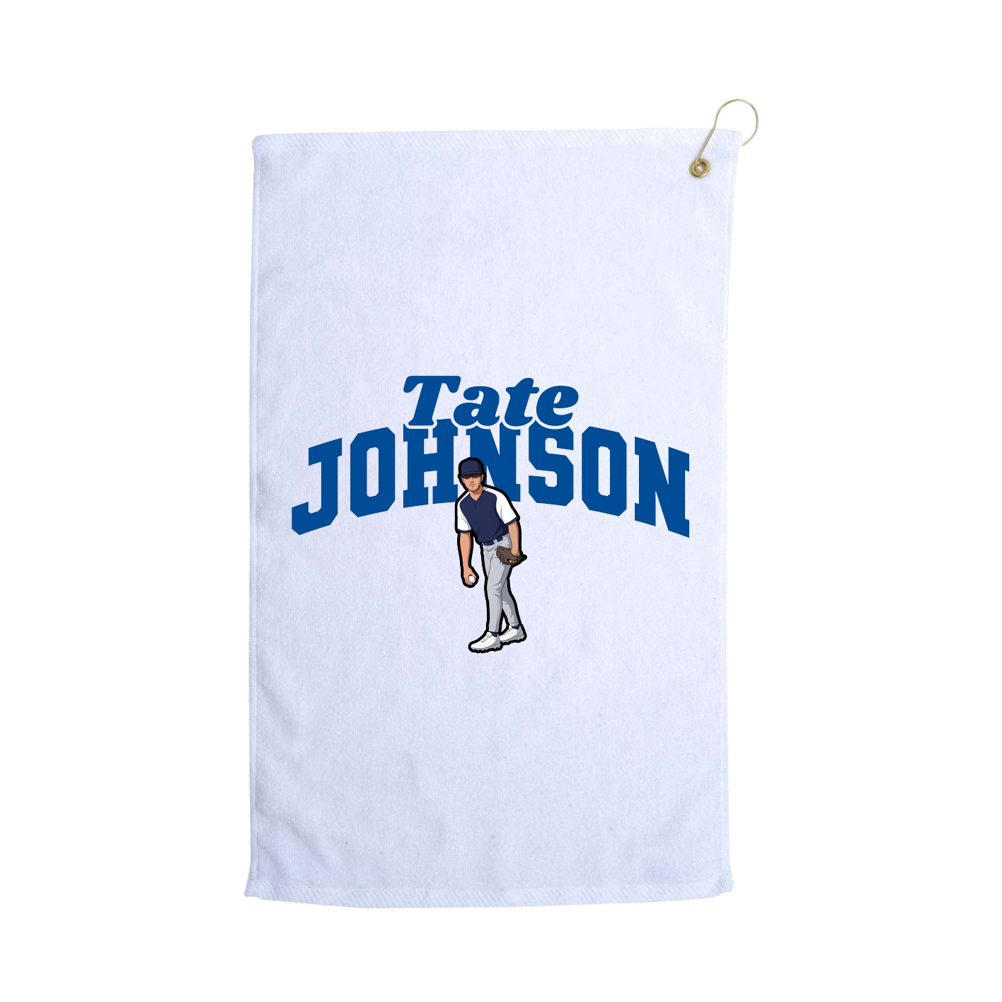 Golf Towel — Signature Arch in White