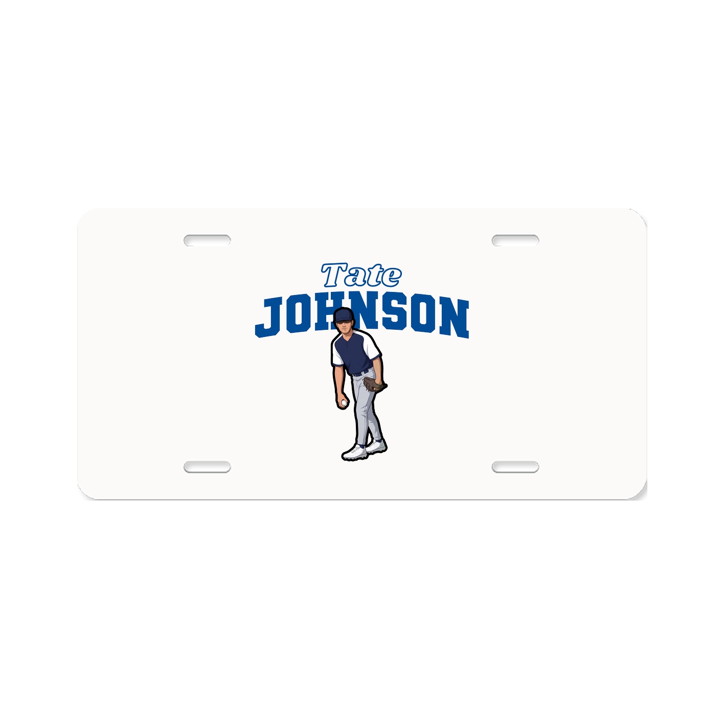 License Plate — Name Arch in Classic