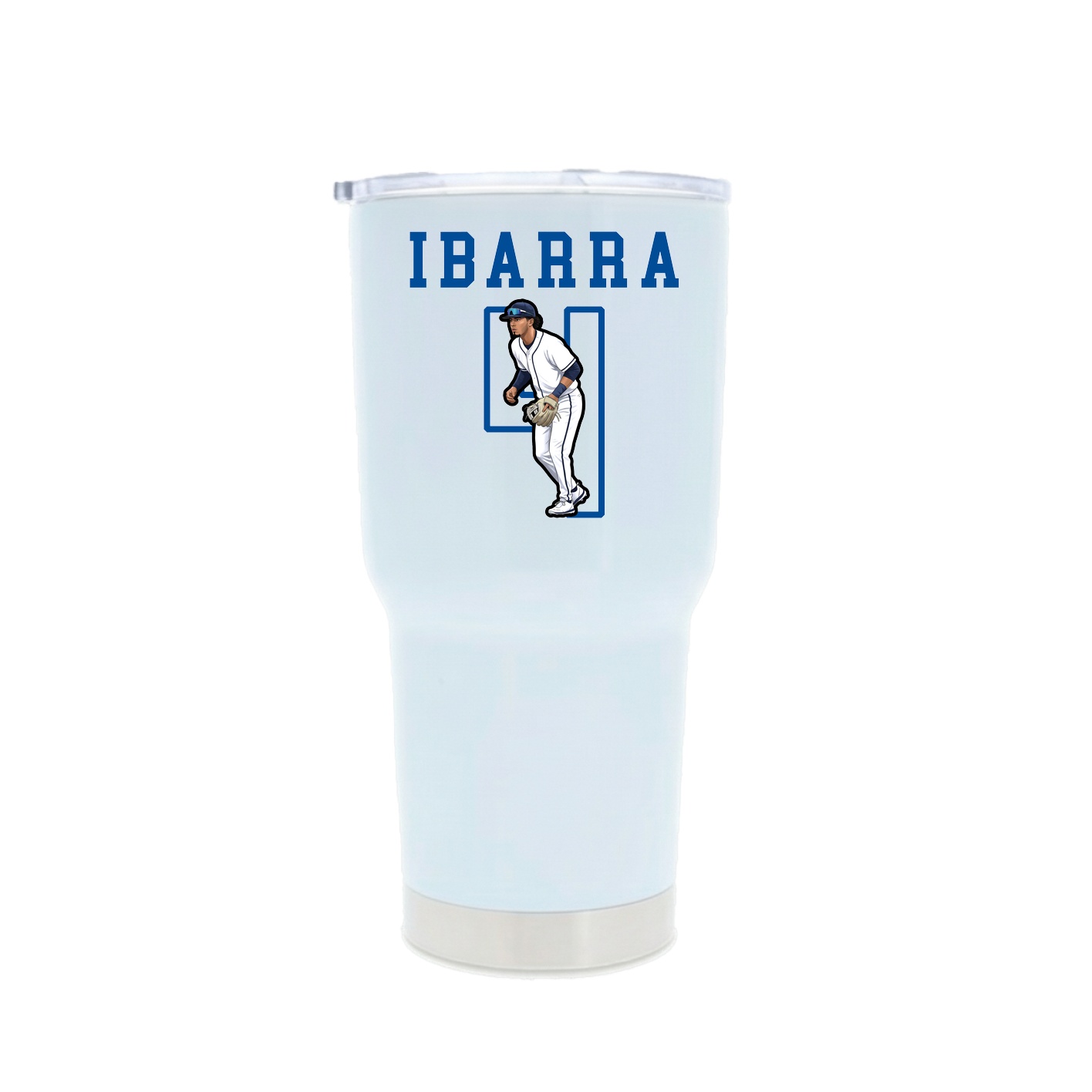 30oz Stainless Steel Tumbler — Shirsey in White