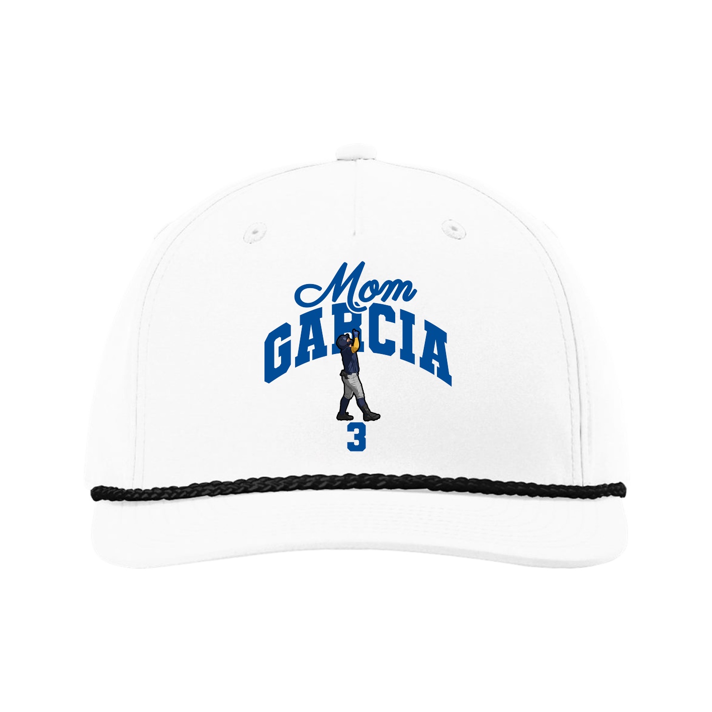 Five-Panel Classic Rope Cap — Mothers Day Arch in White