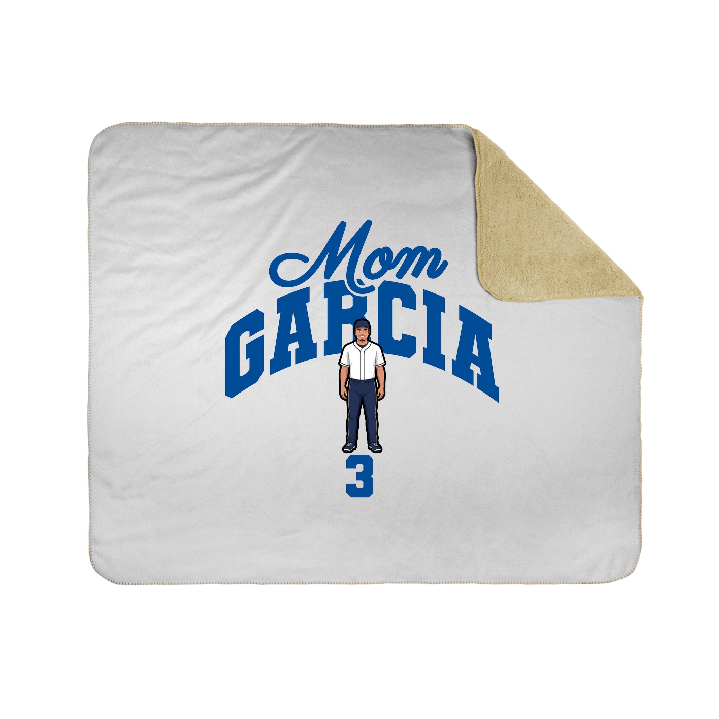 Throw Blanket — Mothers Day Arch in White