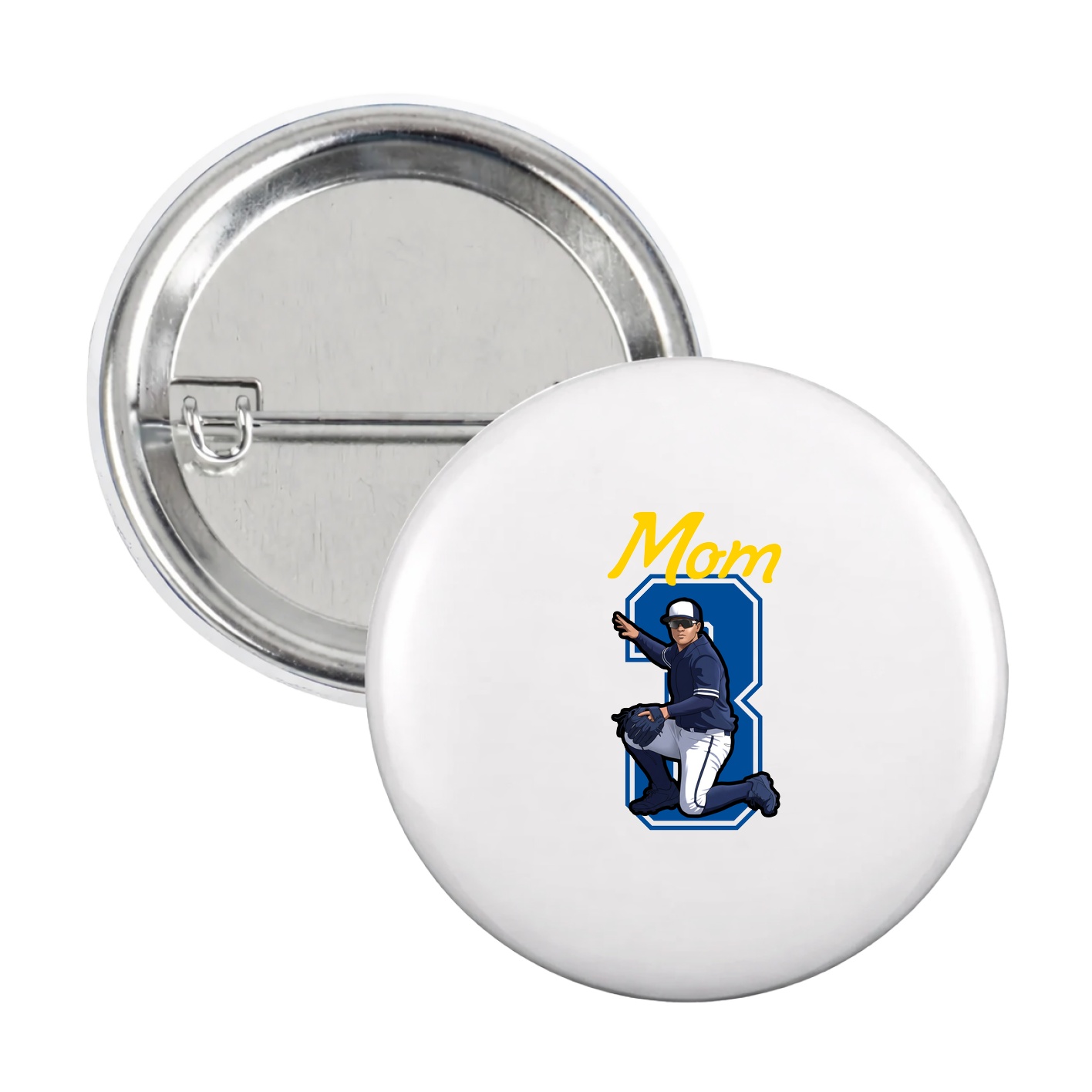 Game Day Button — Mothers Day Shirsey in White
