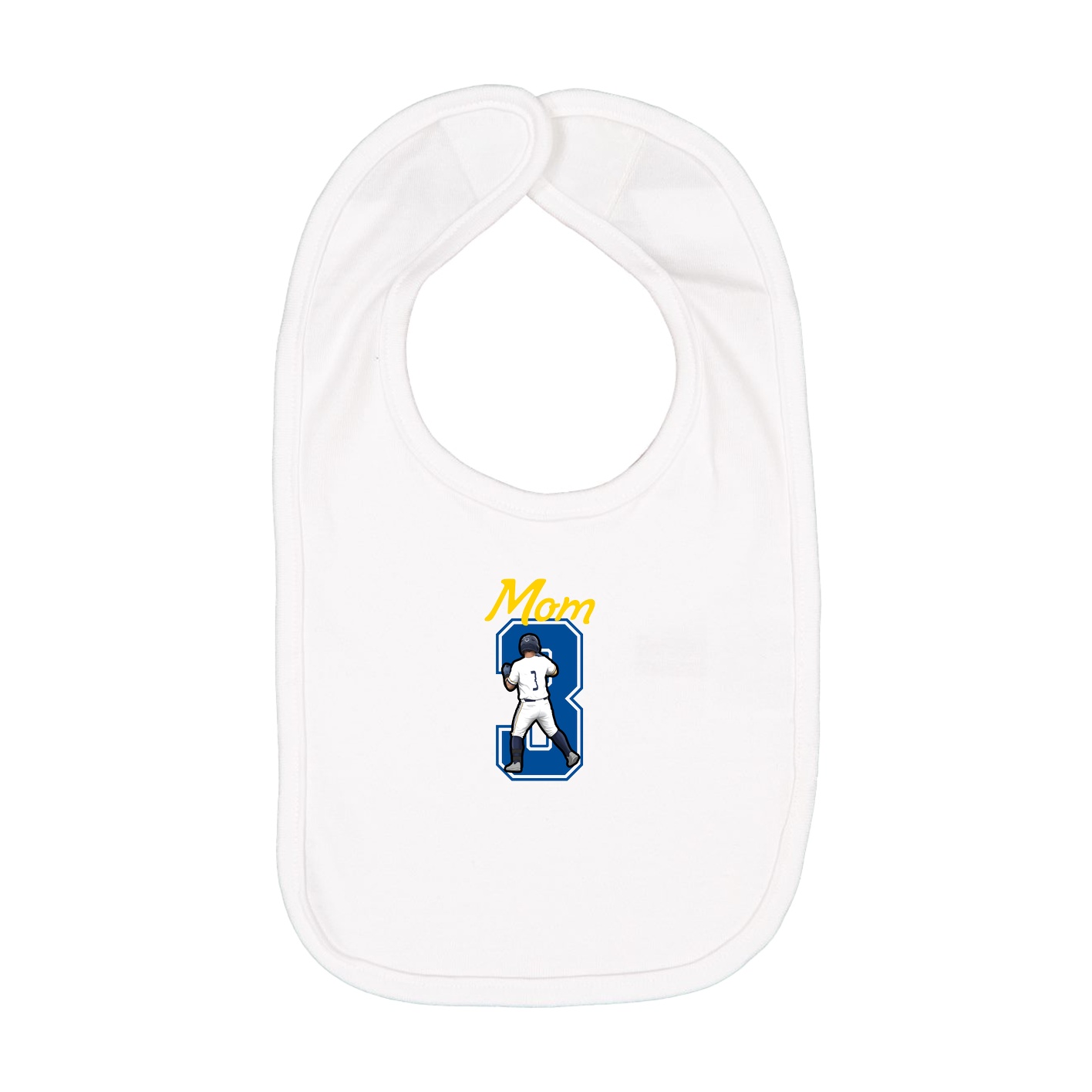 Infant Bib — Mothers Day Shirsey in White