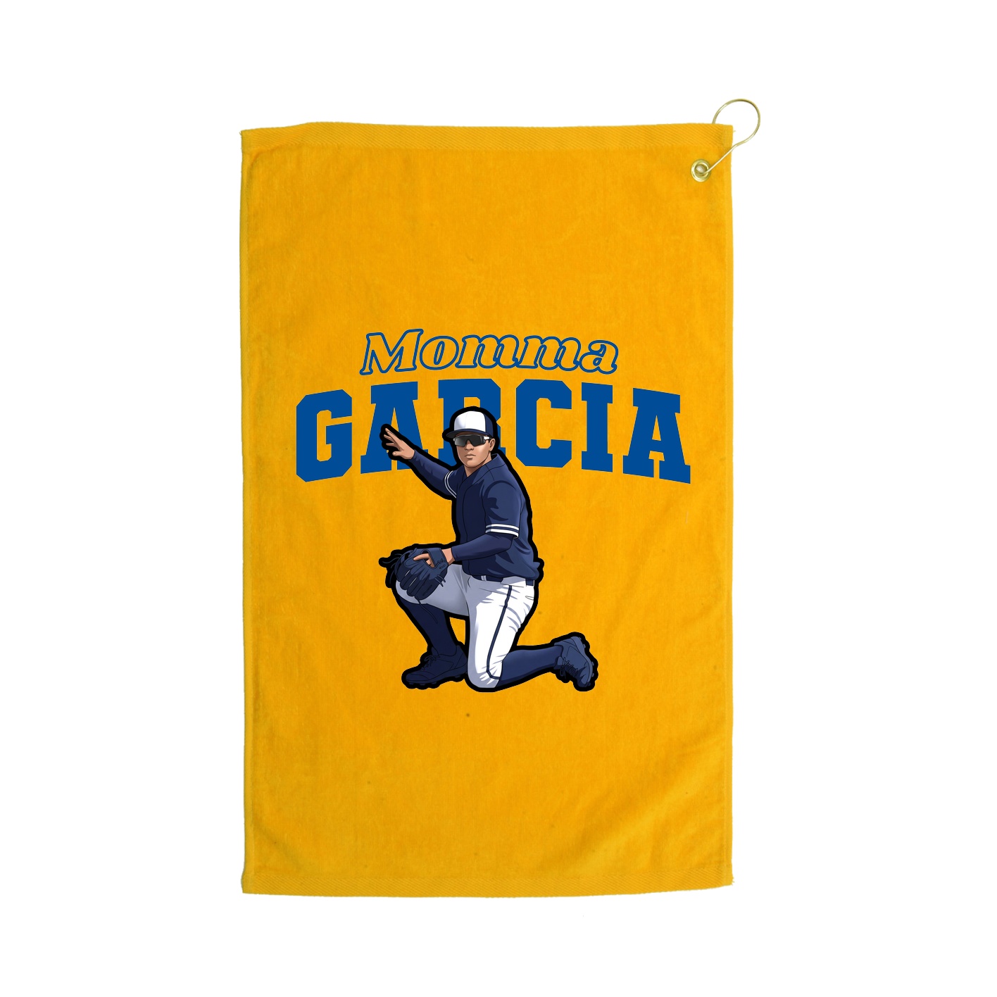 Golf Towel — Mothers Day Block in Gold
