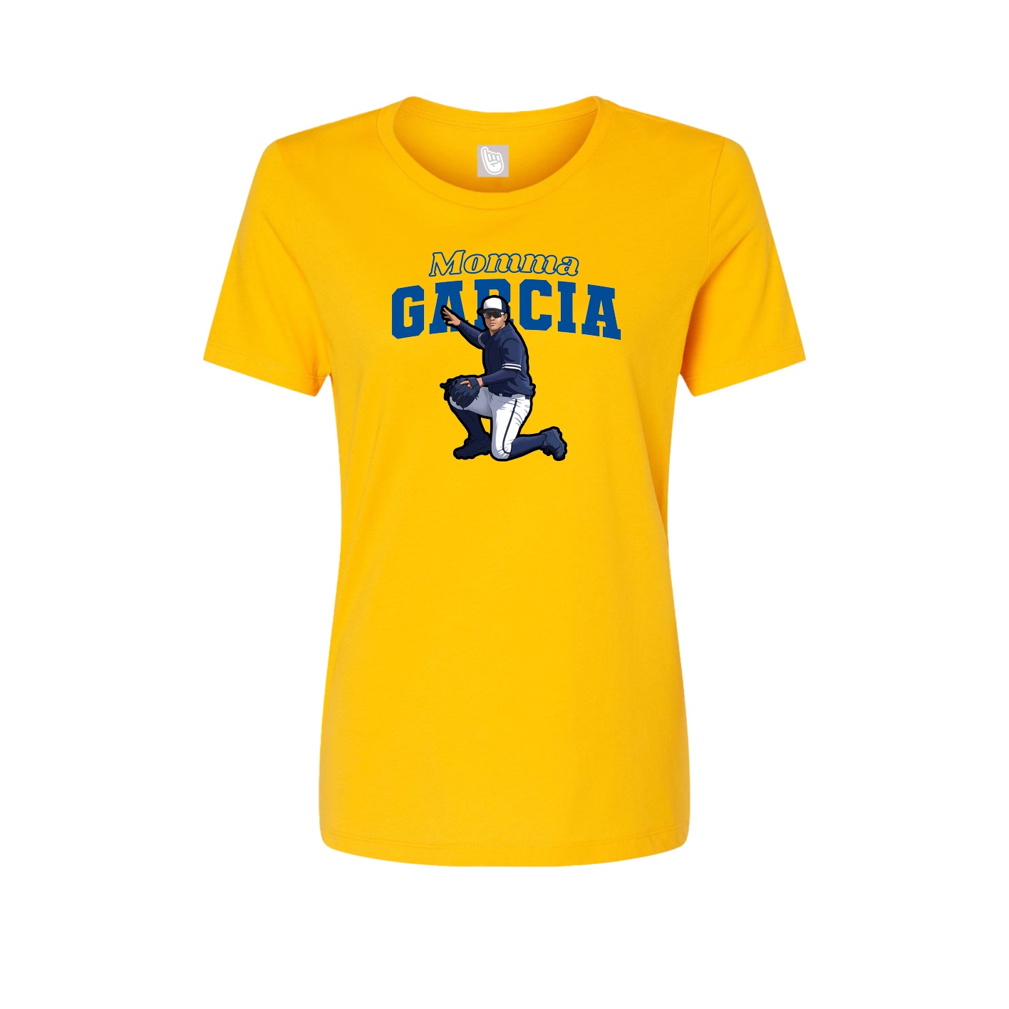 Womens Tee — Mothers Day Block in Gold