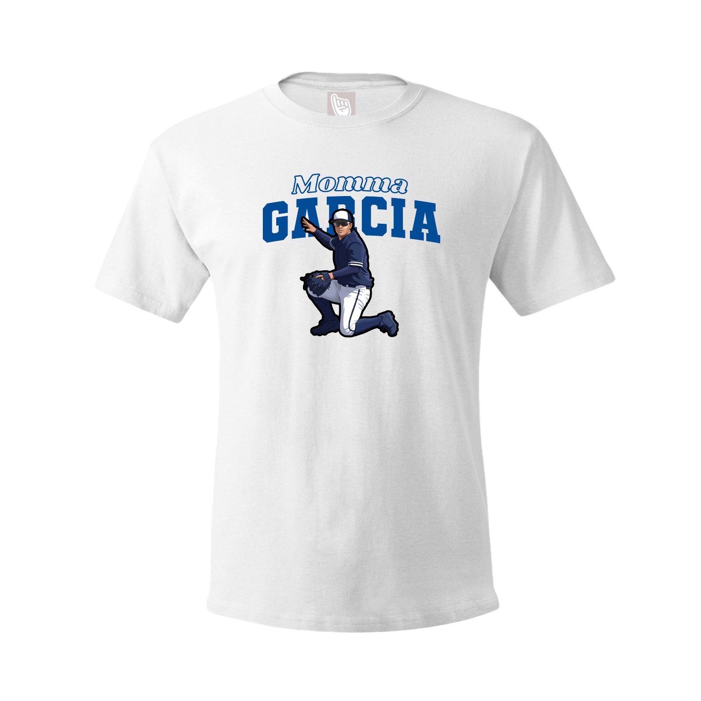 Youth Tee — Mothers Day Block in White