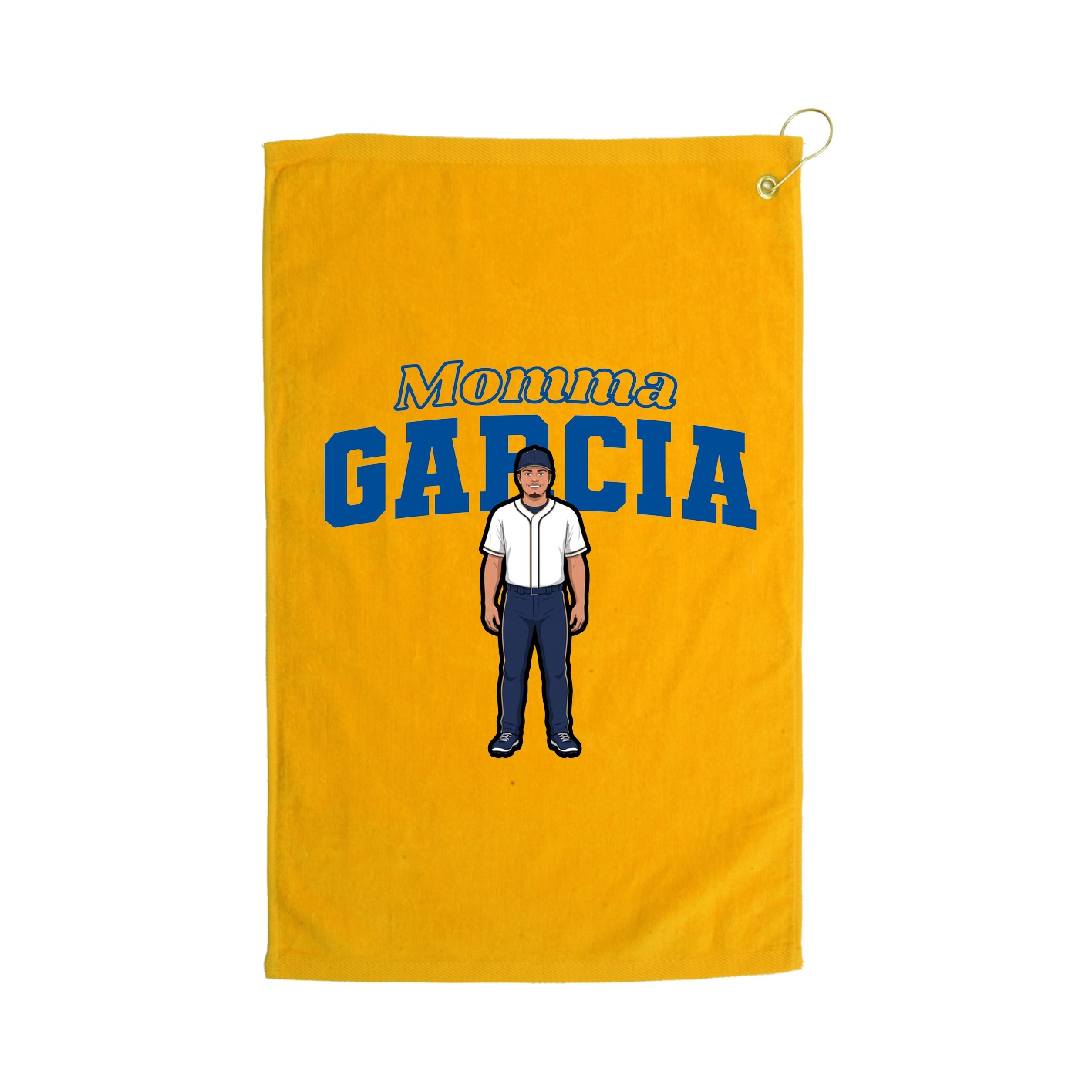 Golf Towel — Mothers Day Block in Gold