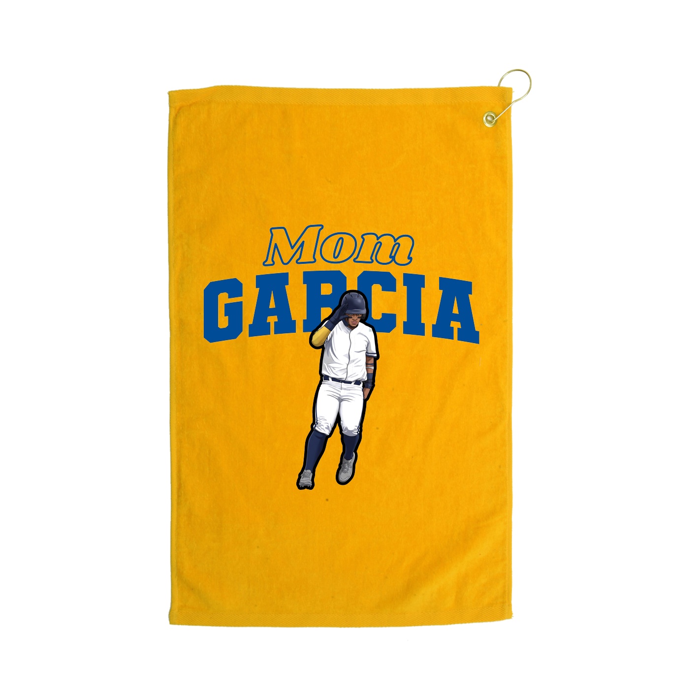 Golf Towel — Mothers Day Block in Gold