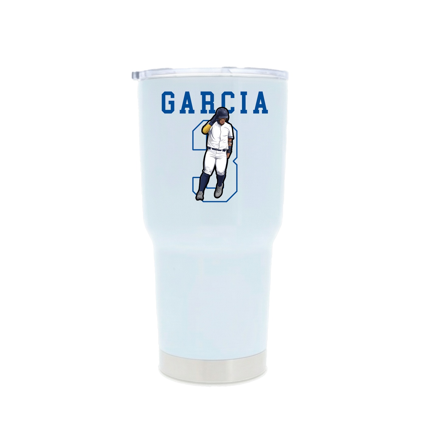 30oz Stainless Steel Tumbler — Shirsey in White