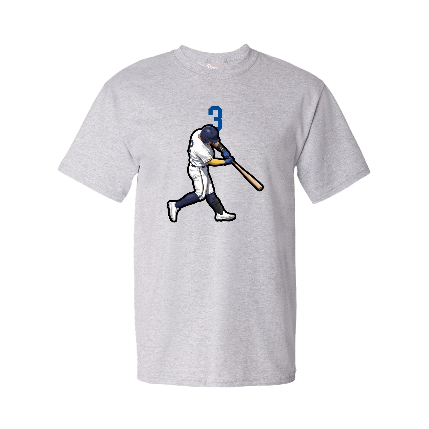Tee — Number Top in Grey