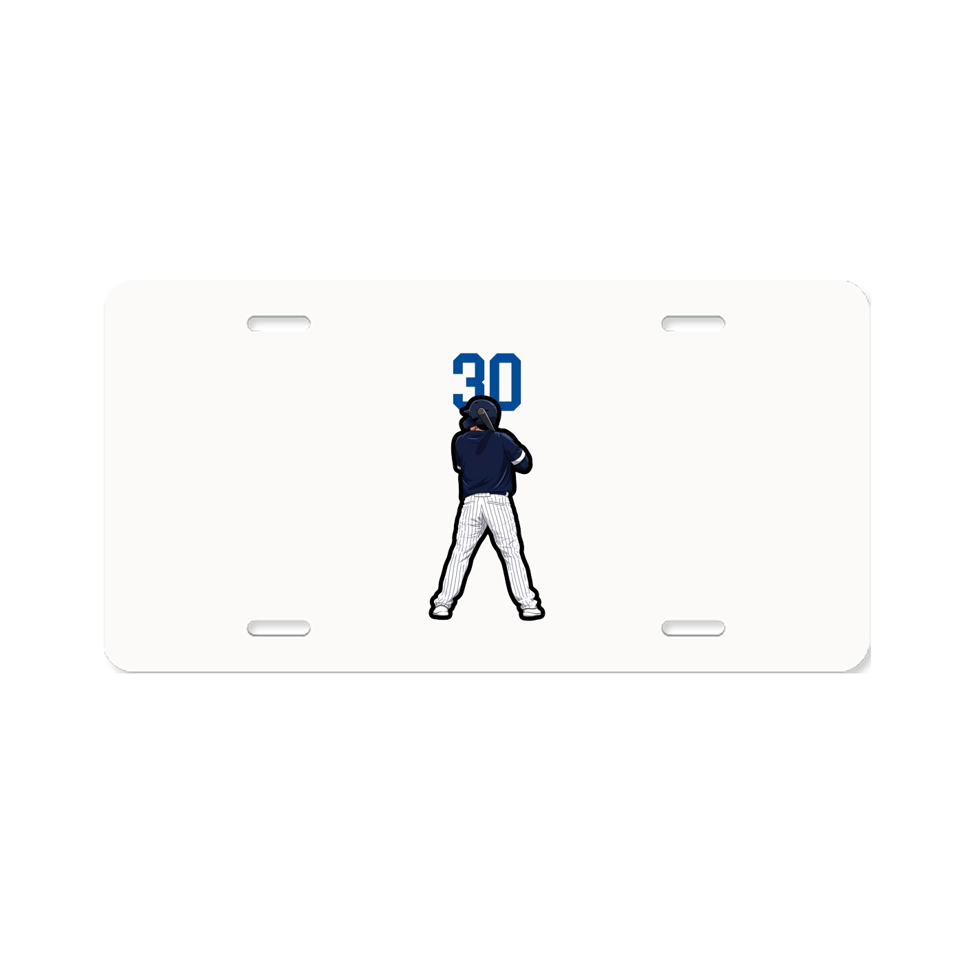 License Plate — Number Top in Classic