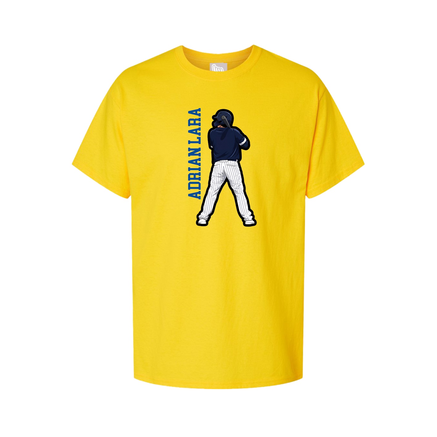 Youth Tee — Name Vertical in Gold