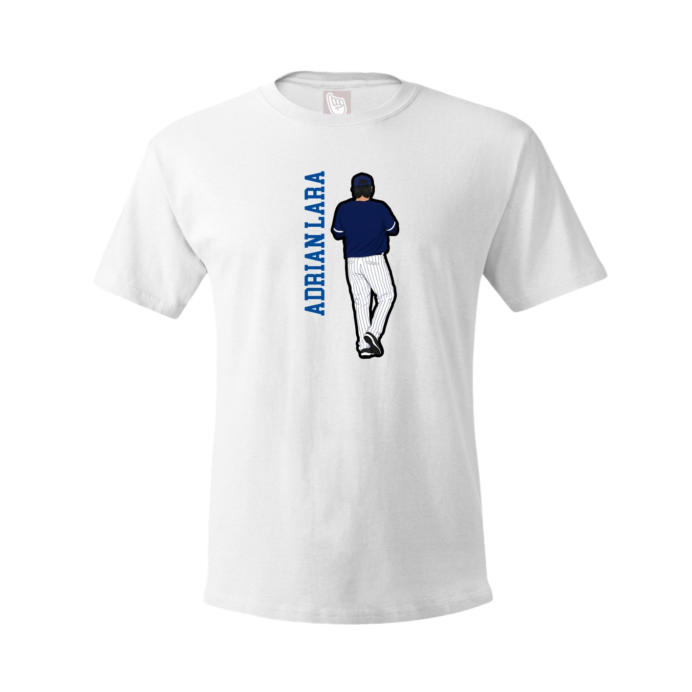 Youth Tee — Name Vertical in White