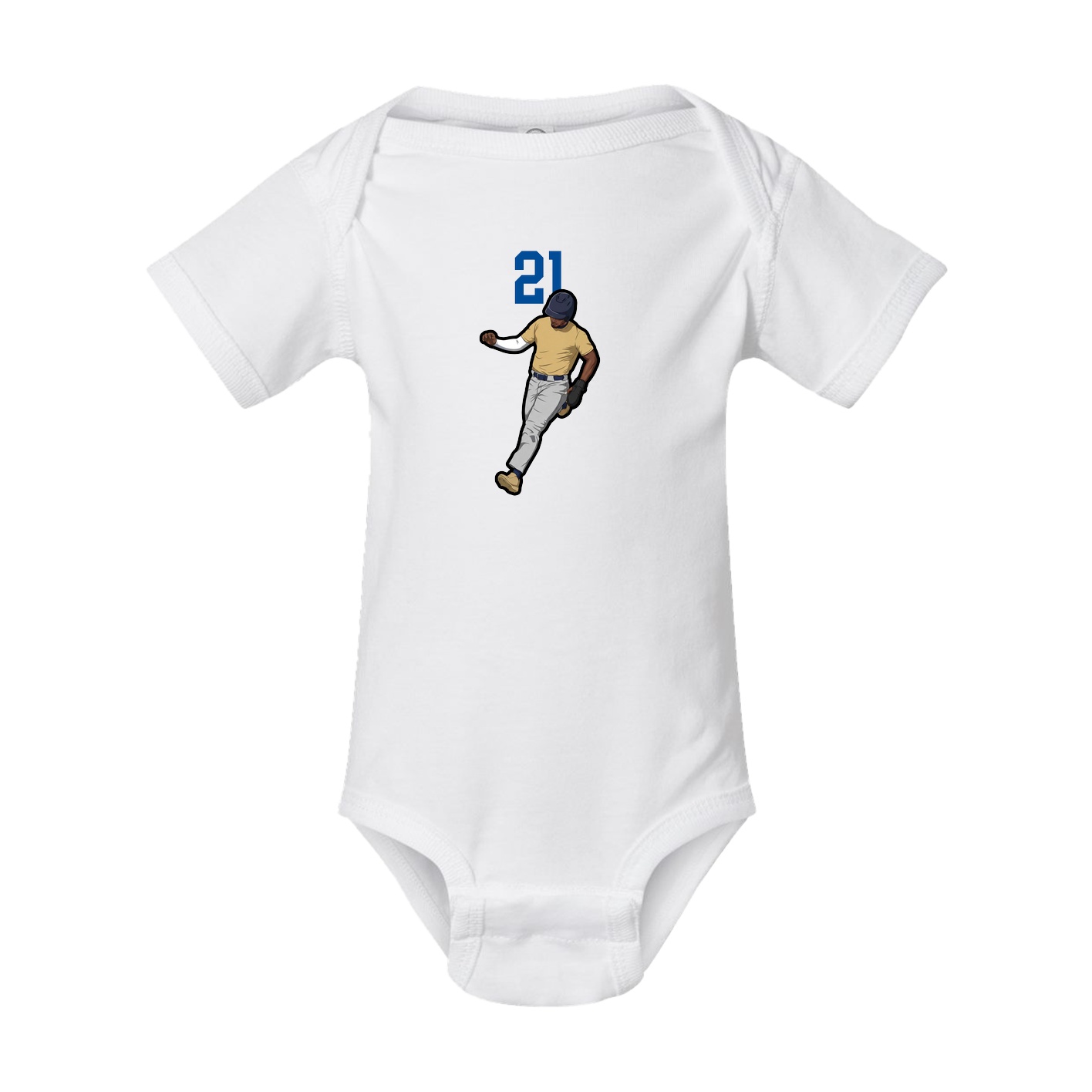 Baby Onesie — Number Top in White