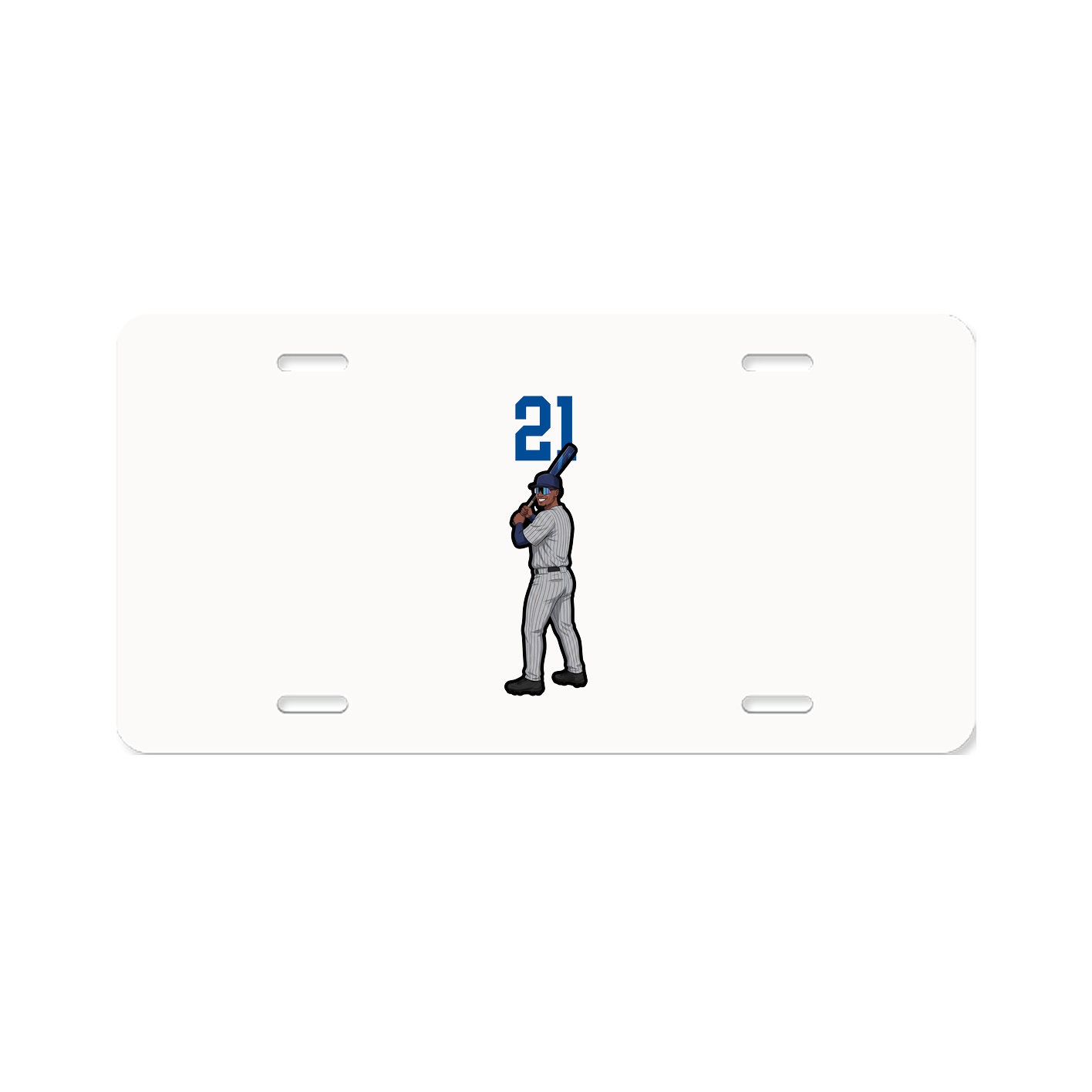 License Plate — Number Top in Classic