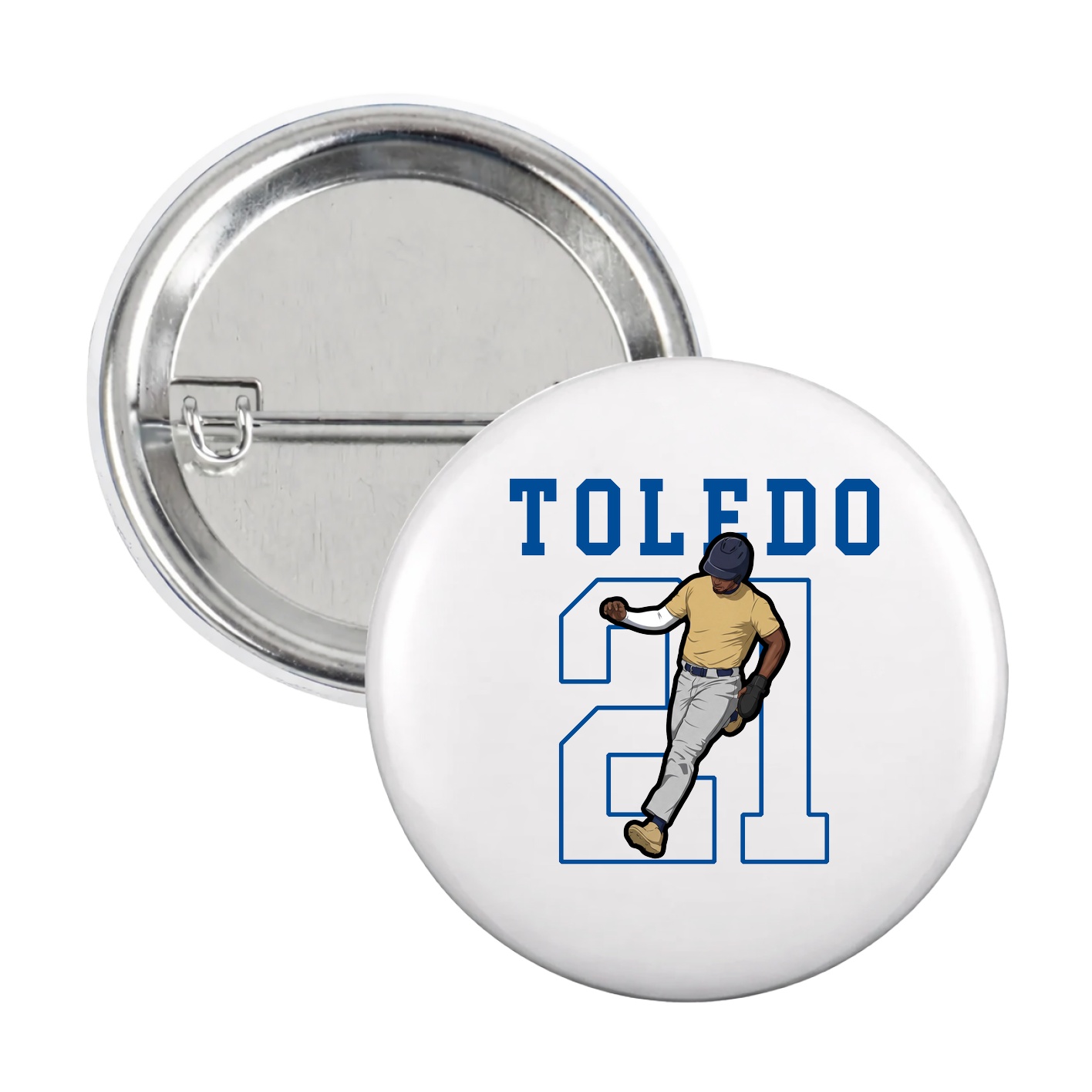 Game Day Button — Shirsey in White