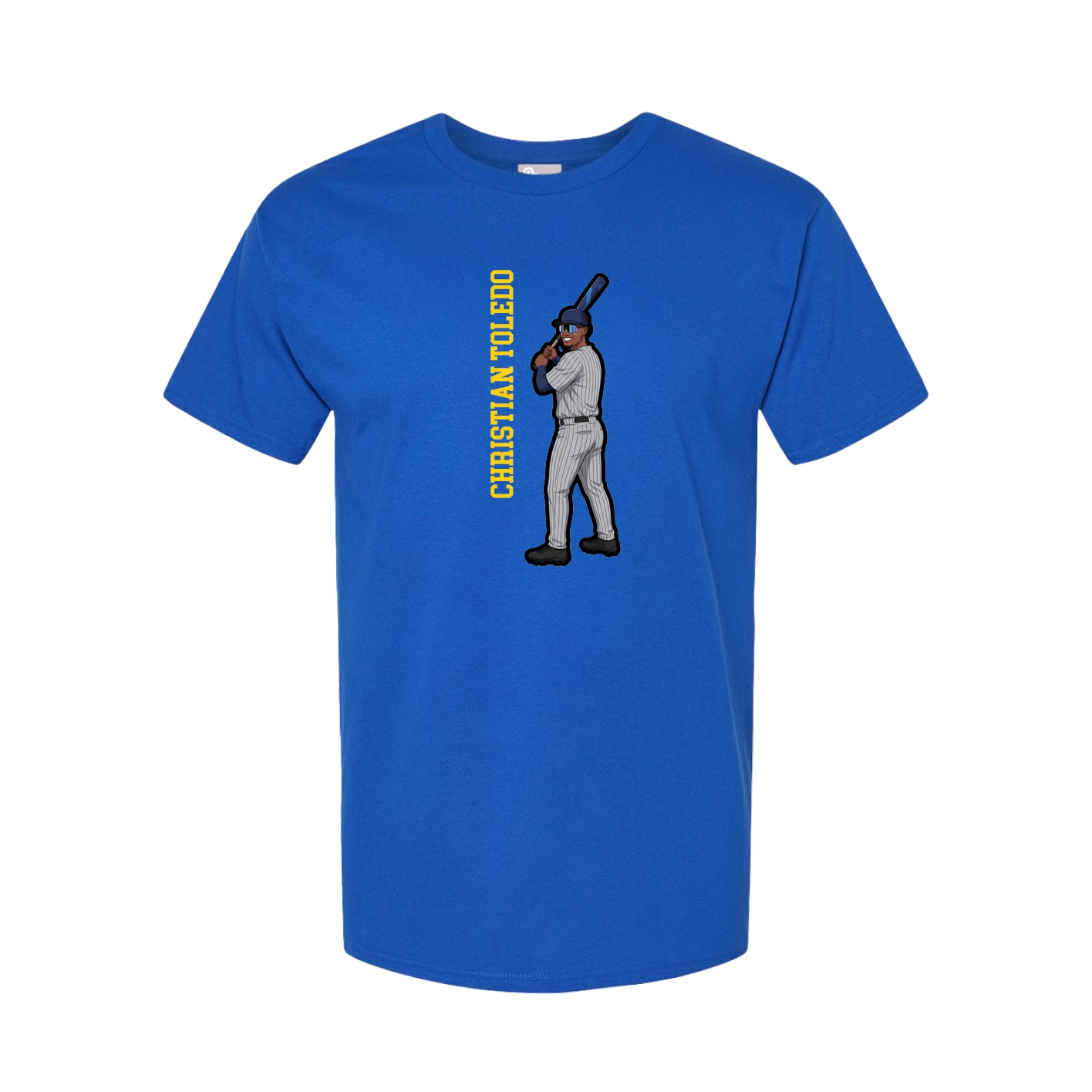 Tee — Name Vertical in Royal
