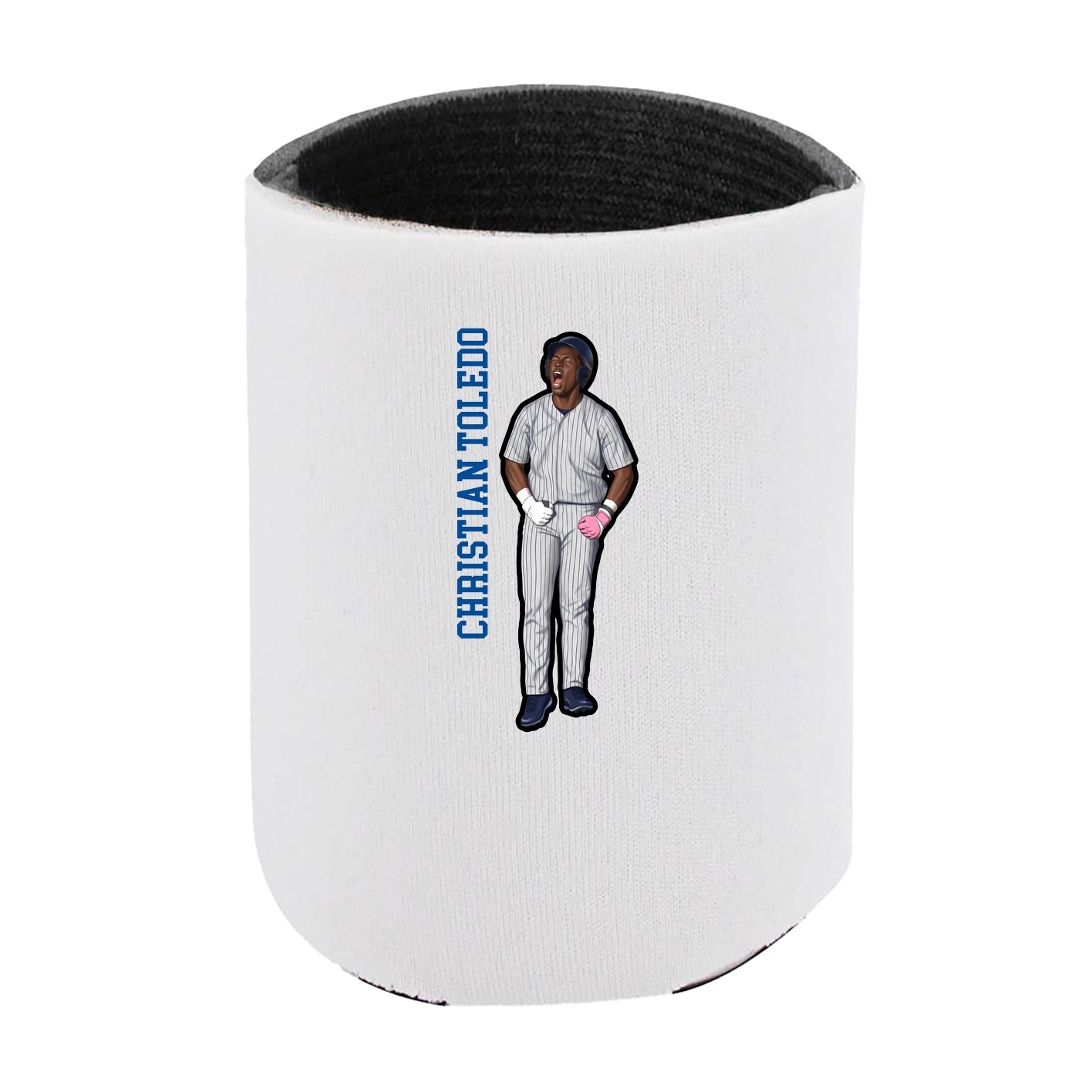 Can Holder — Name Vertical in White