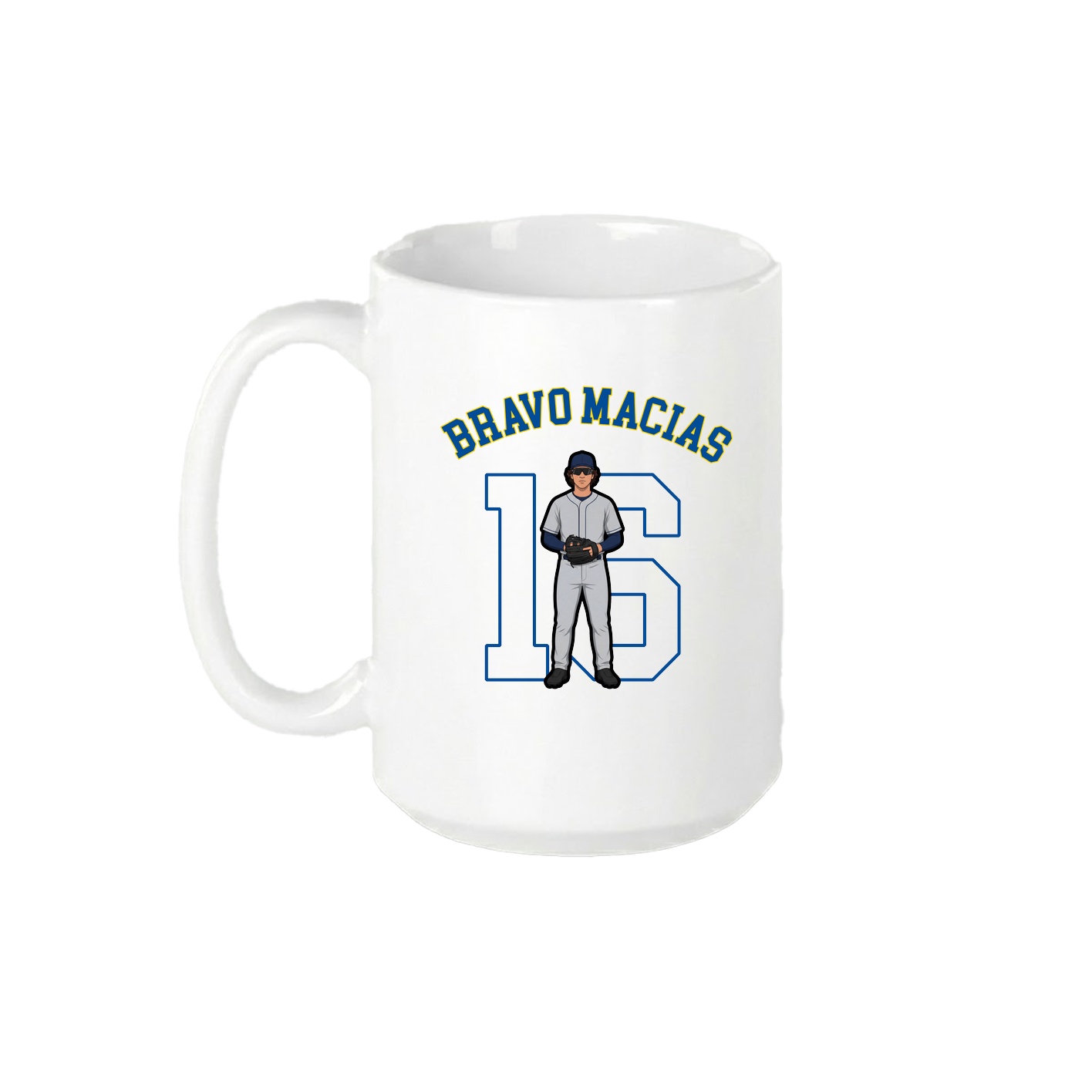 15oz Coffee Mug — Shirsey Arch in White
