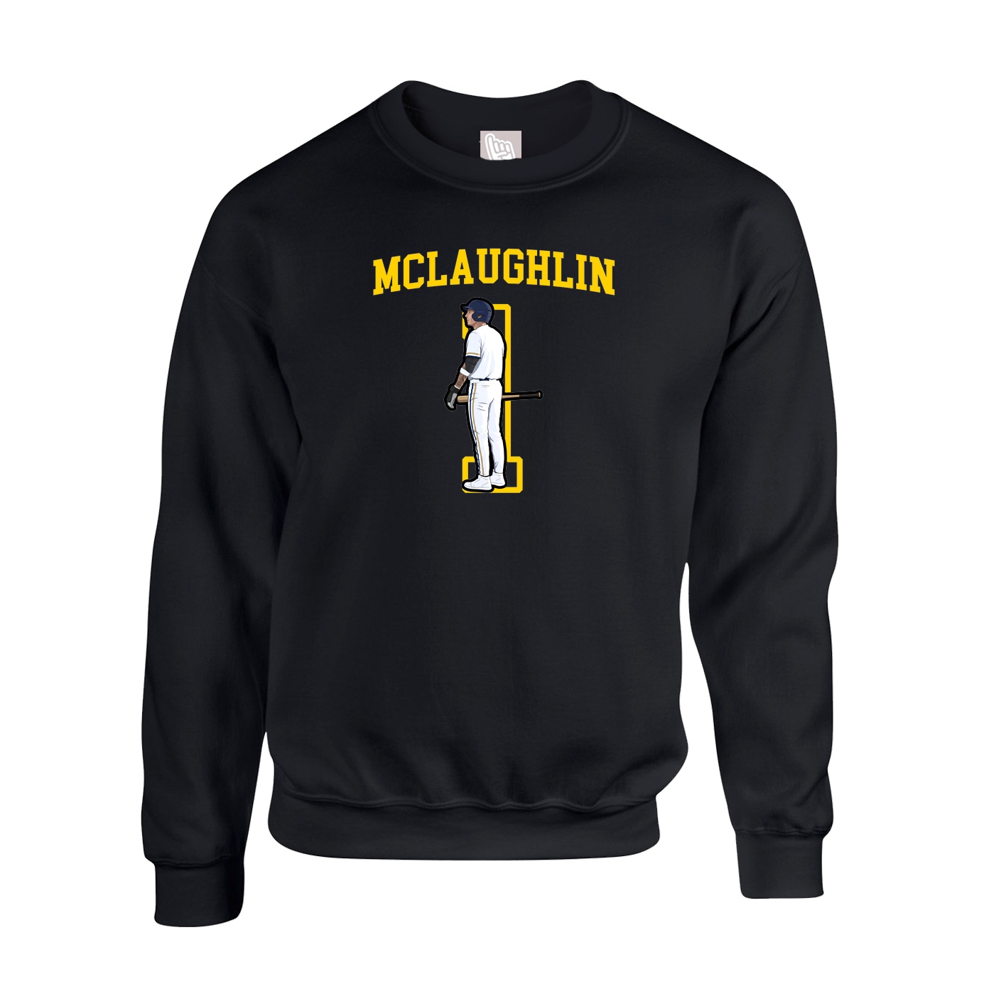 Fleece Crew — Shirsey in Black