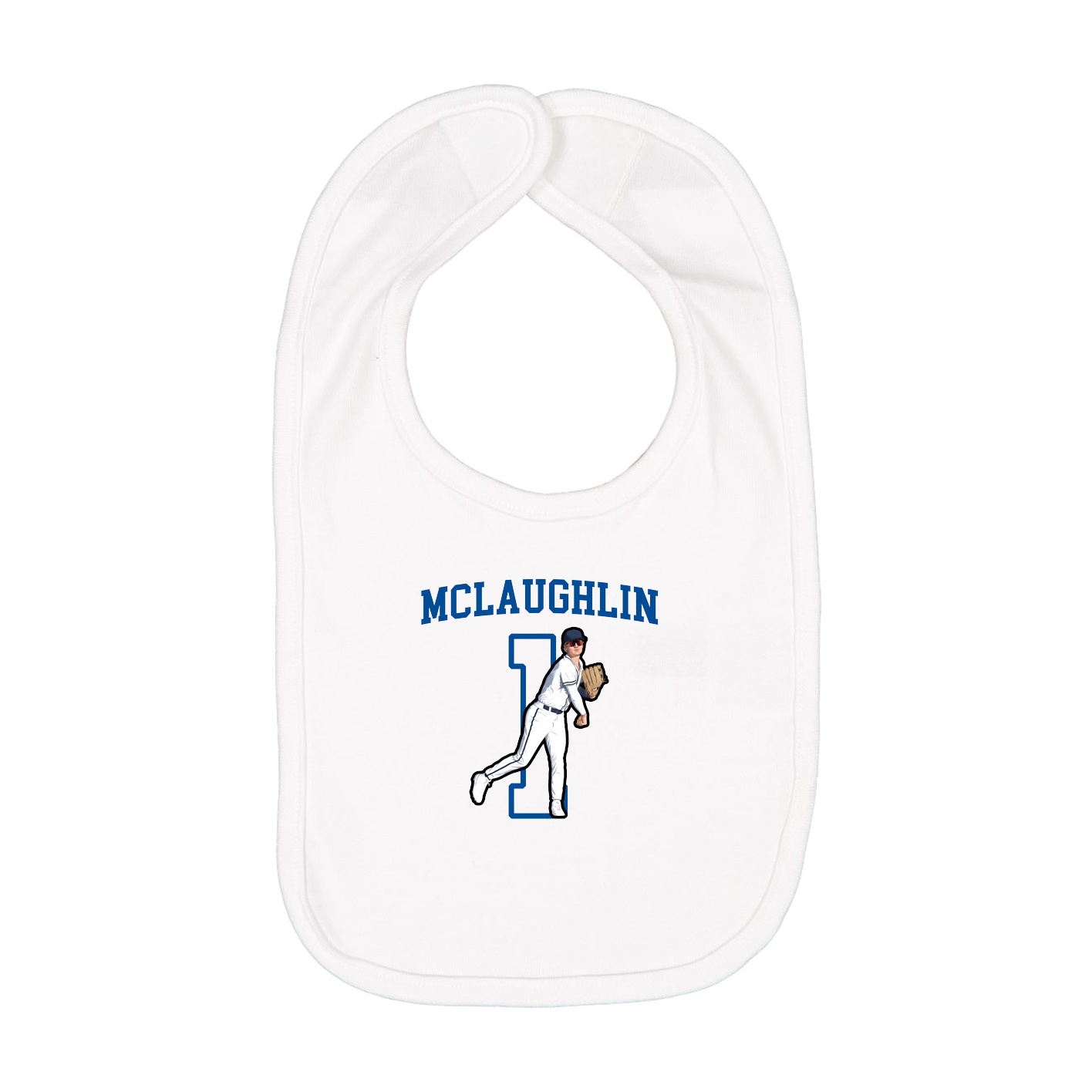 Infant Bib — Shirsey in White