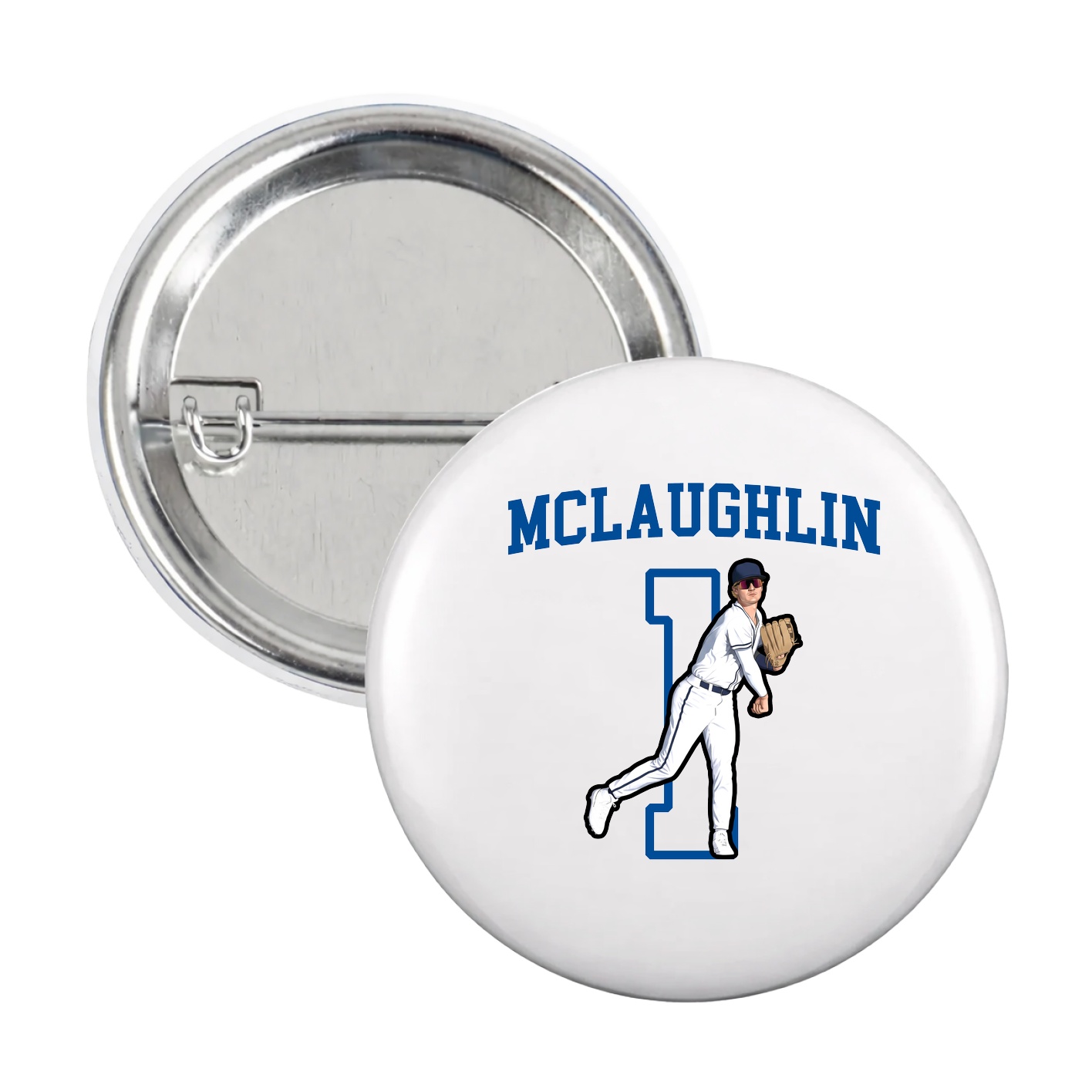 Game Day Button — Shirsey in White
