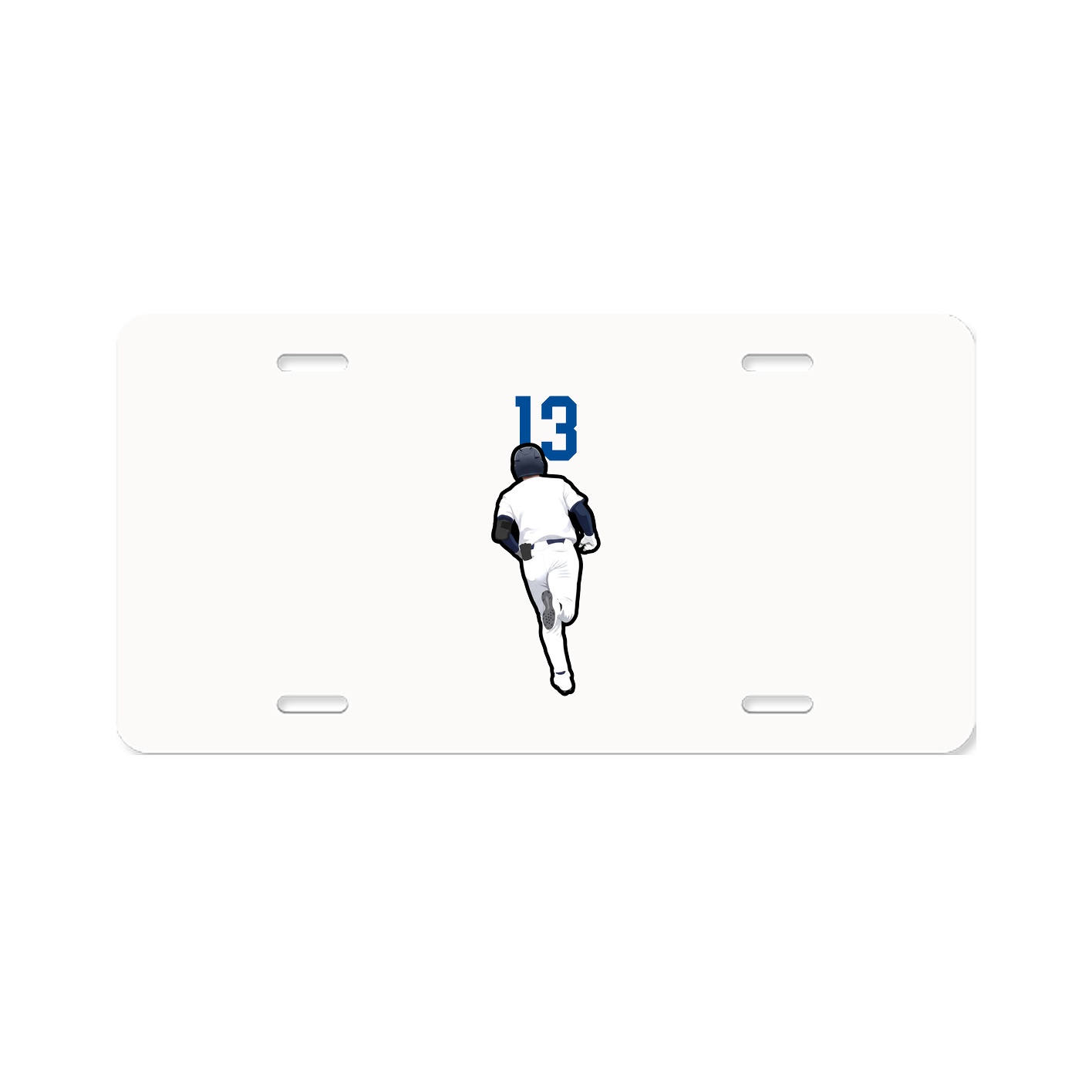 License Plate — Number Top in Classic