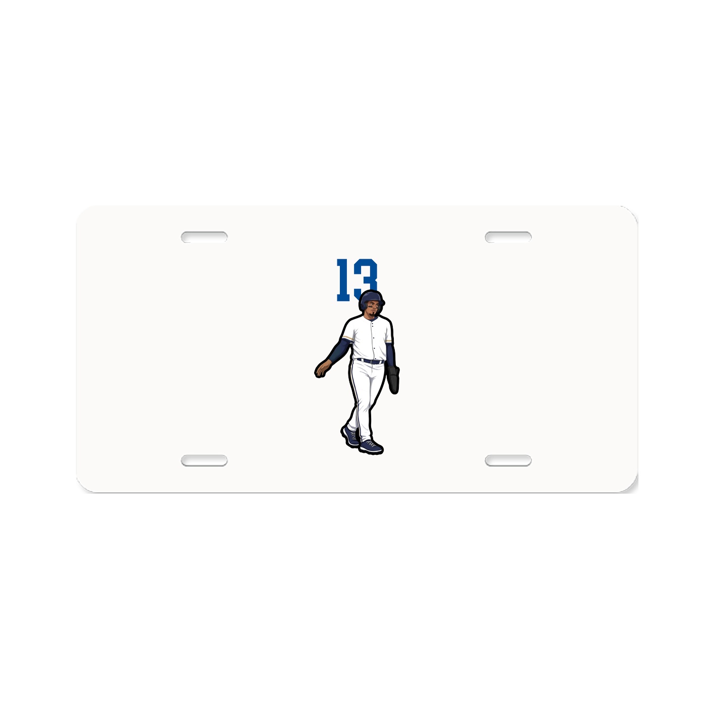 License Plate — Number Top in Classic