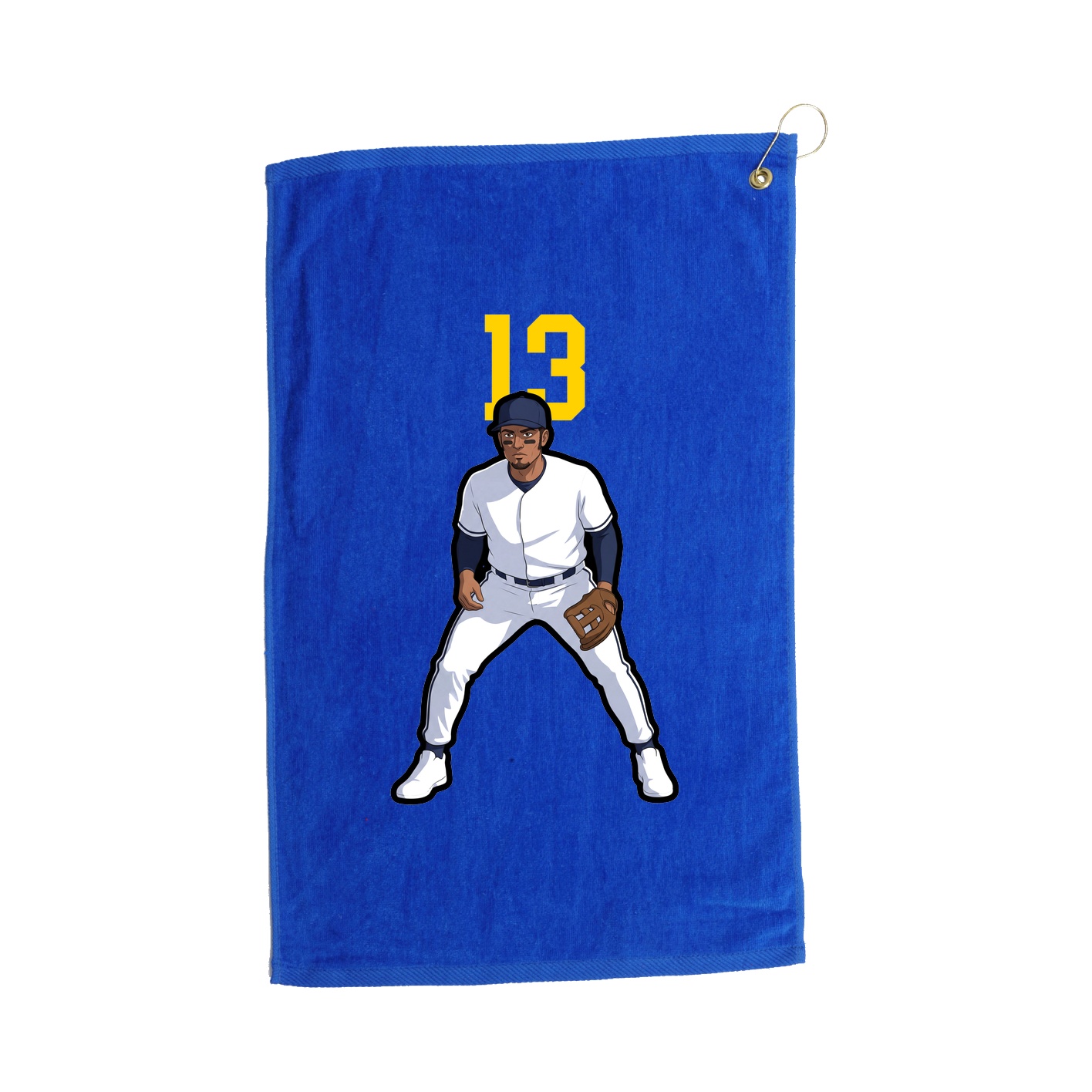 Golf Towel — Number Top in Royal