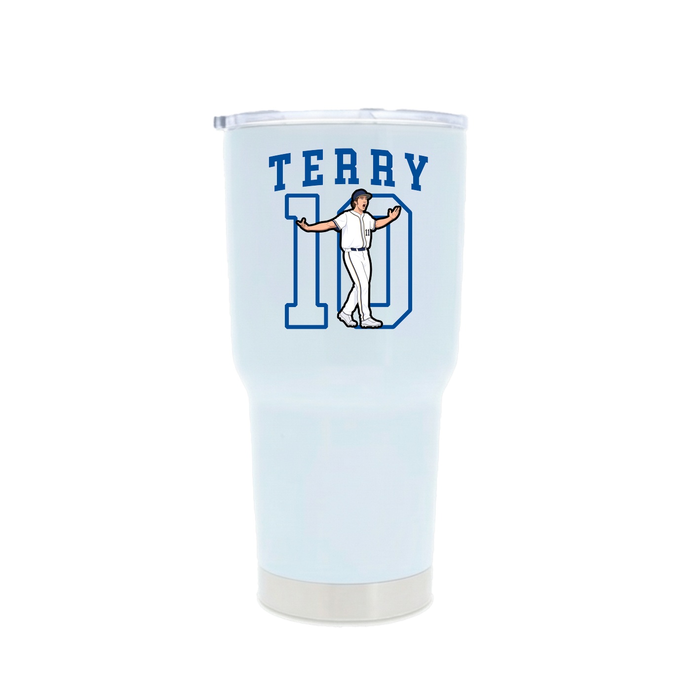 30oz Stainless Steel Tumbler — Shirsey in White
