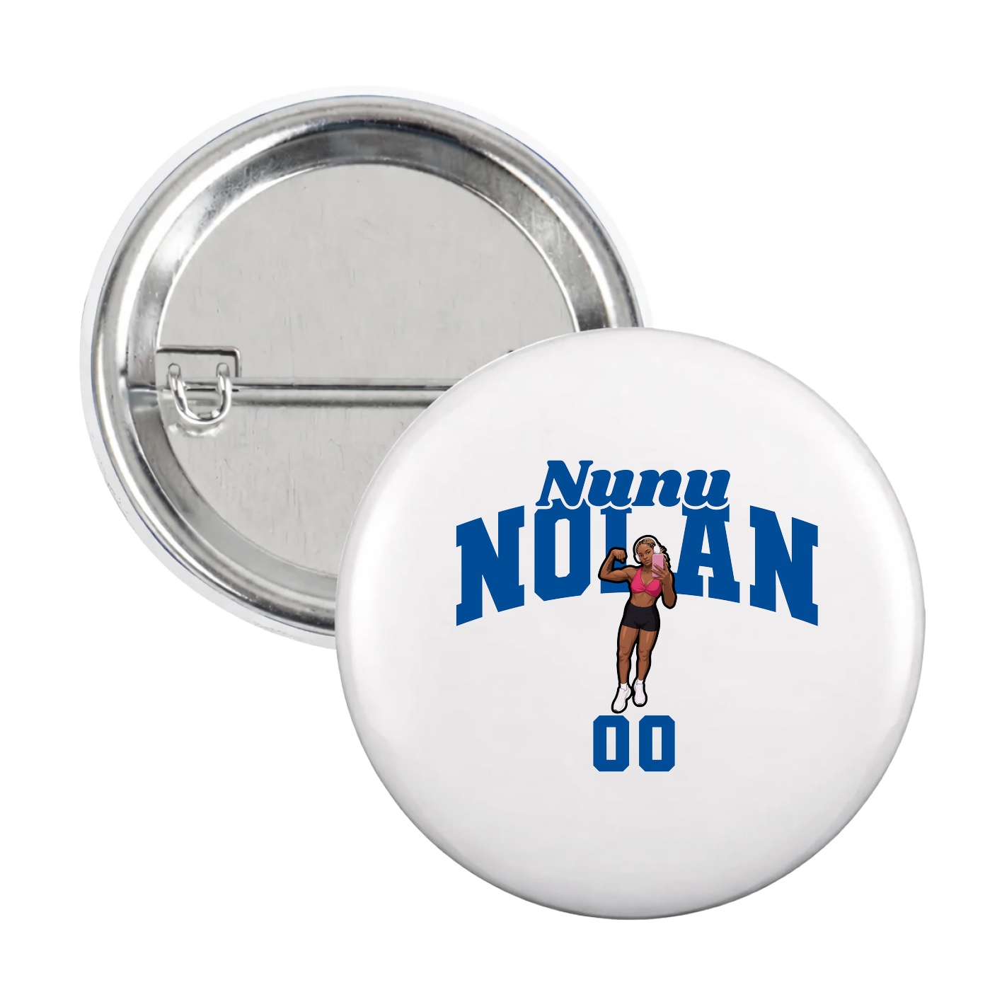 Game Day Button — Signature Arch in White