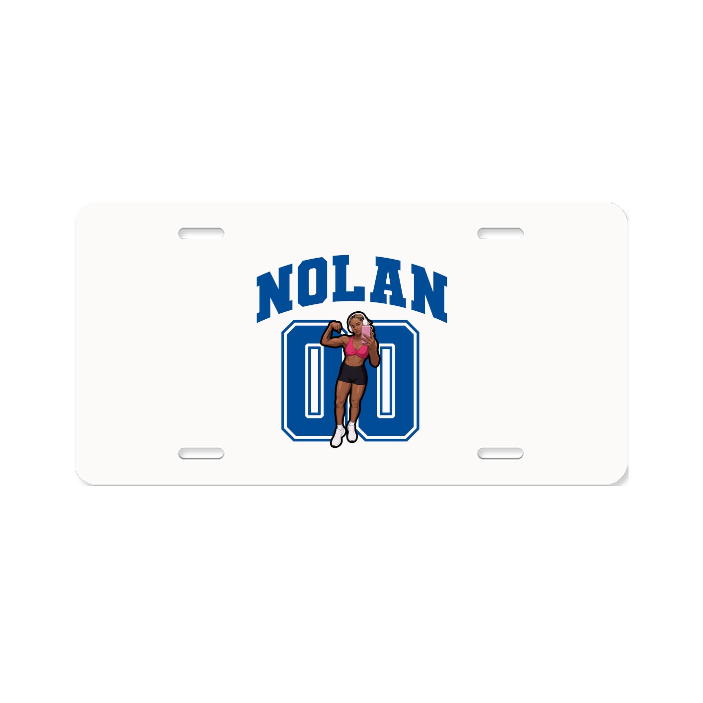 License Plate — Number in Classic