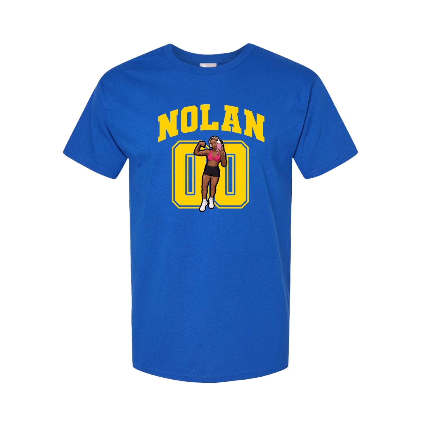 Youth Tee — Number in Royal