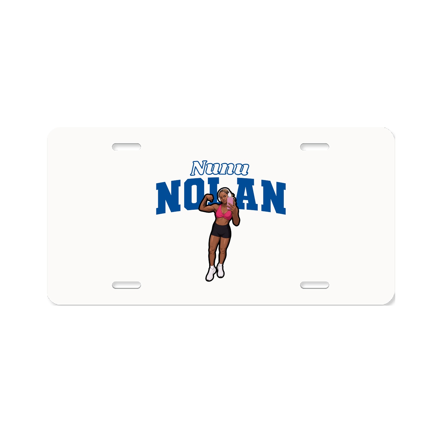 License Plate — Name Arch in Classic