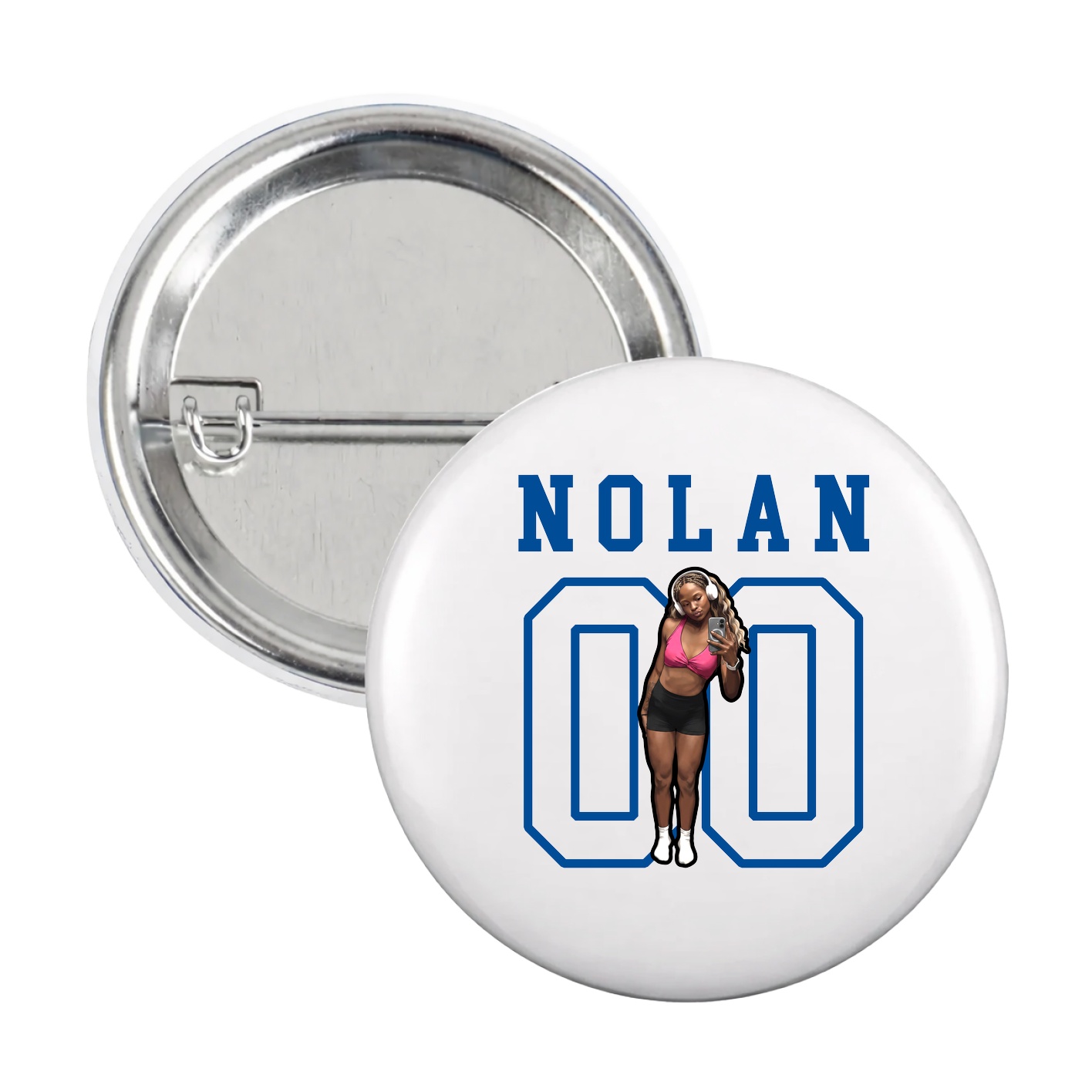 Game Day Button — Shirsey in White